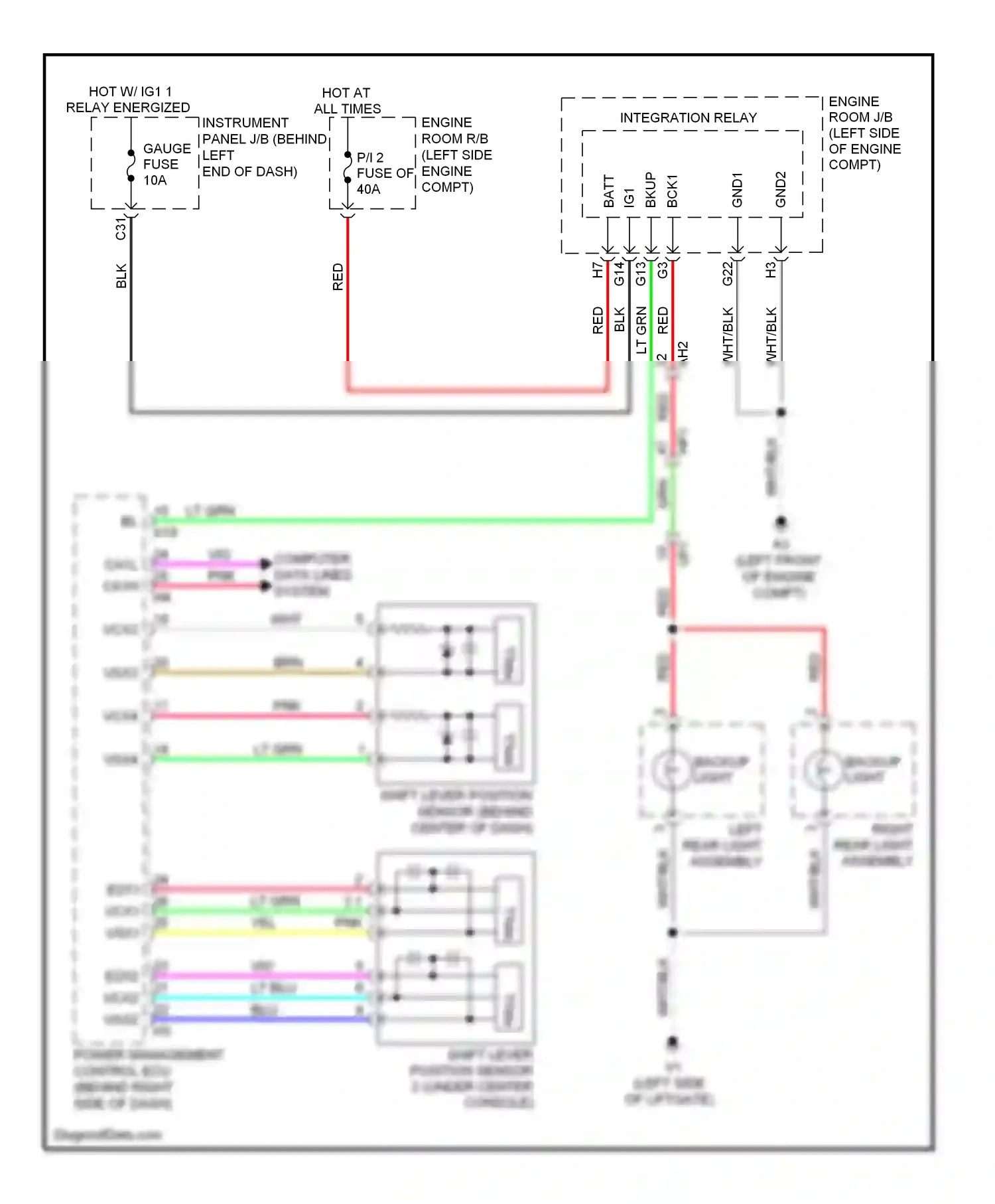 Lexus CT I (2010-2014) computer data lines system wiring diagram  (21 of 63)