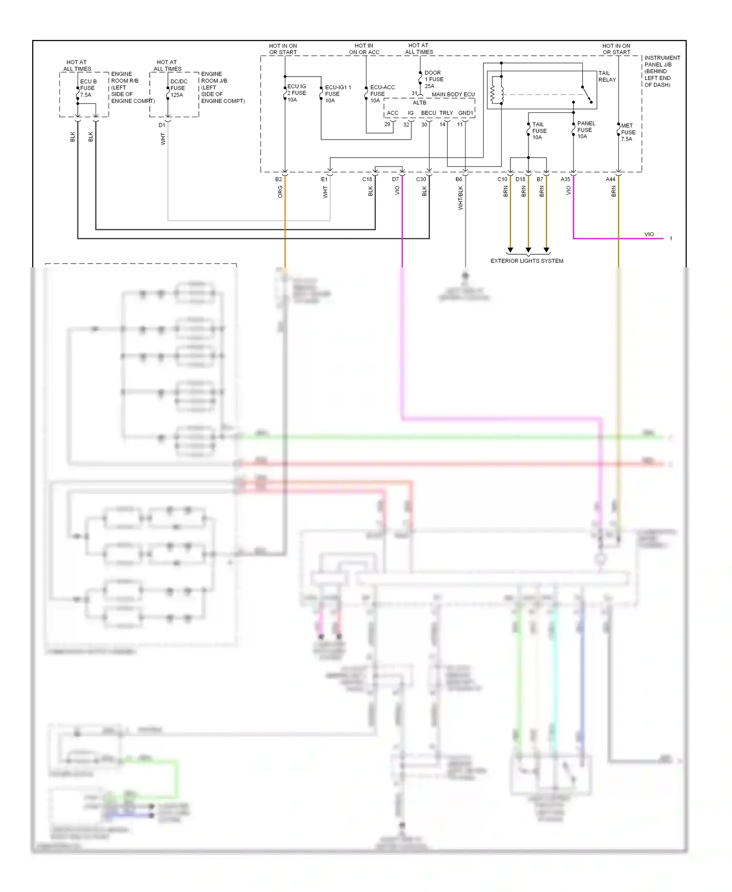 Lexus CT I (2010-2014) computer data lines system wiring diagram  (33 of 63)