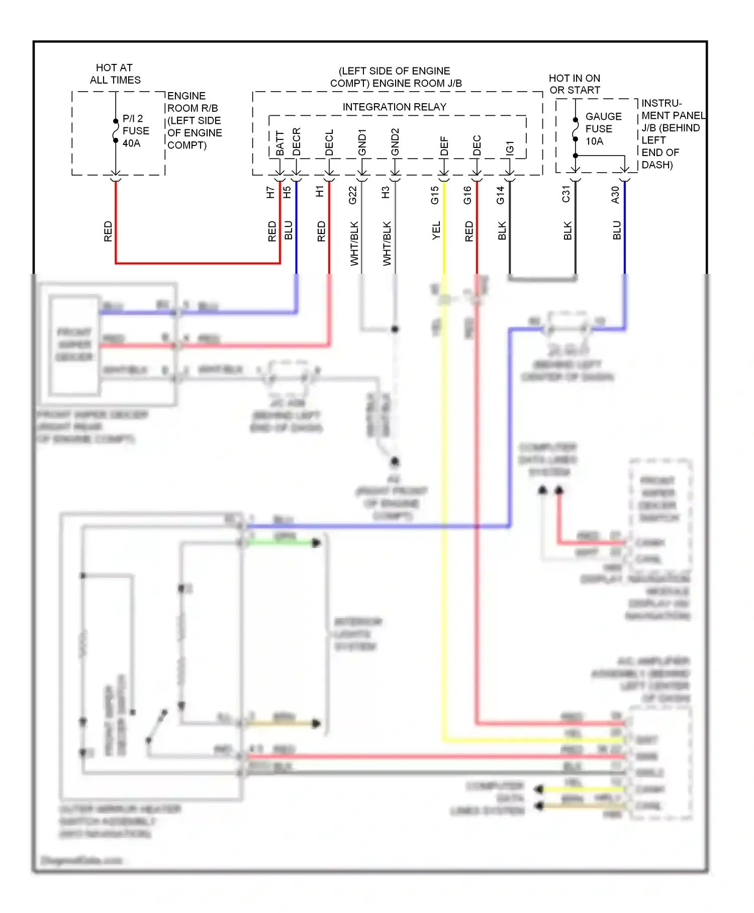 Lexus CT I (2010-2014) computer data lines system wiring diagram  (17 of 63)