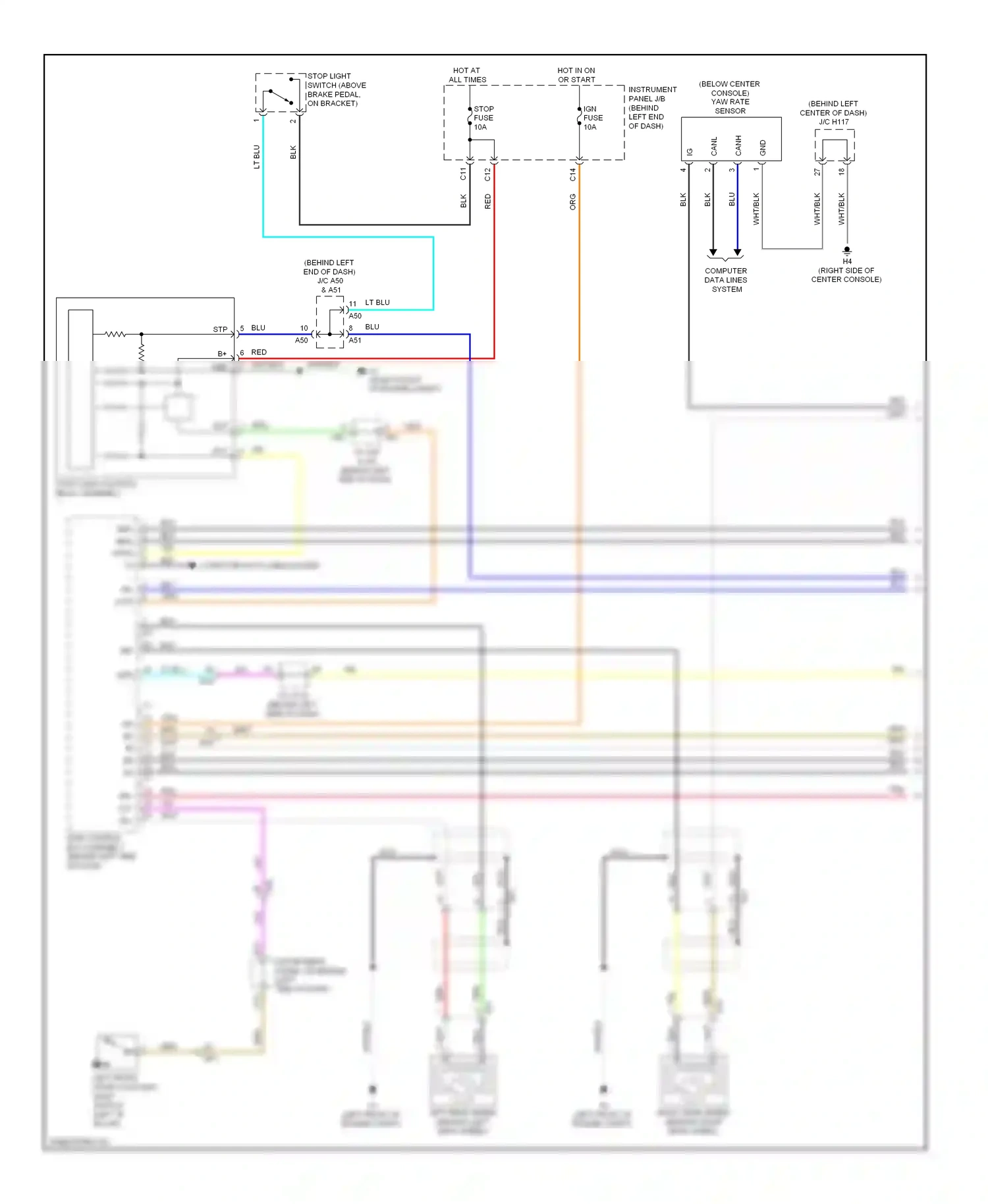 Lexus CT I (2010-2014) computer data lines system wiring diagram  (1 of 63)
