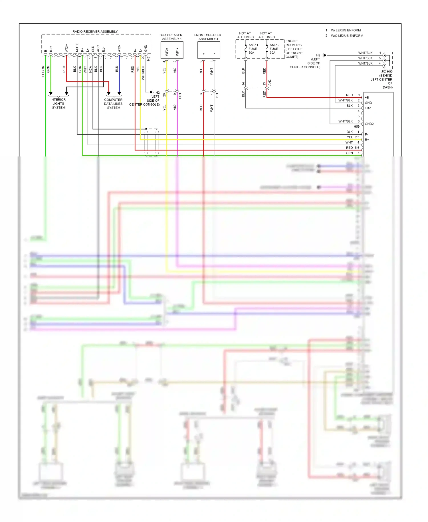Lexus CT I (2010-2014) computer data lines system wiring diagram  (54 of 63)