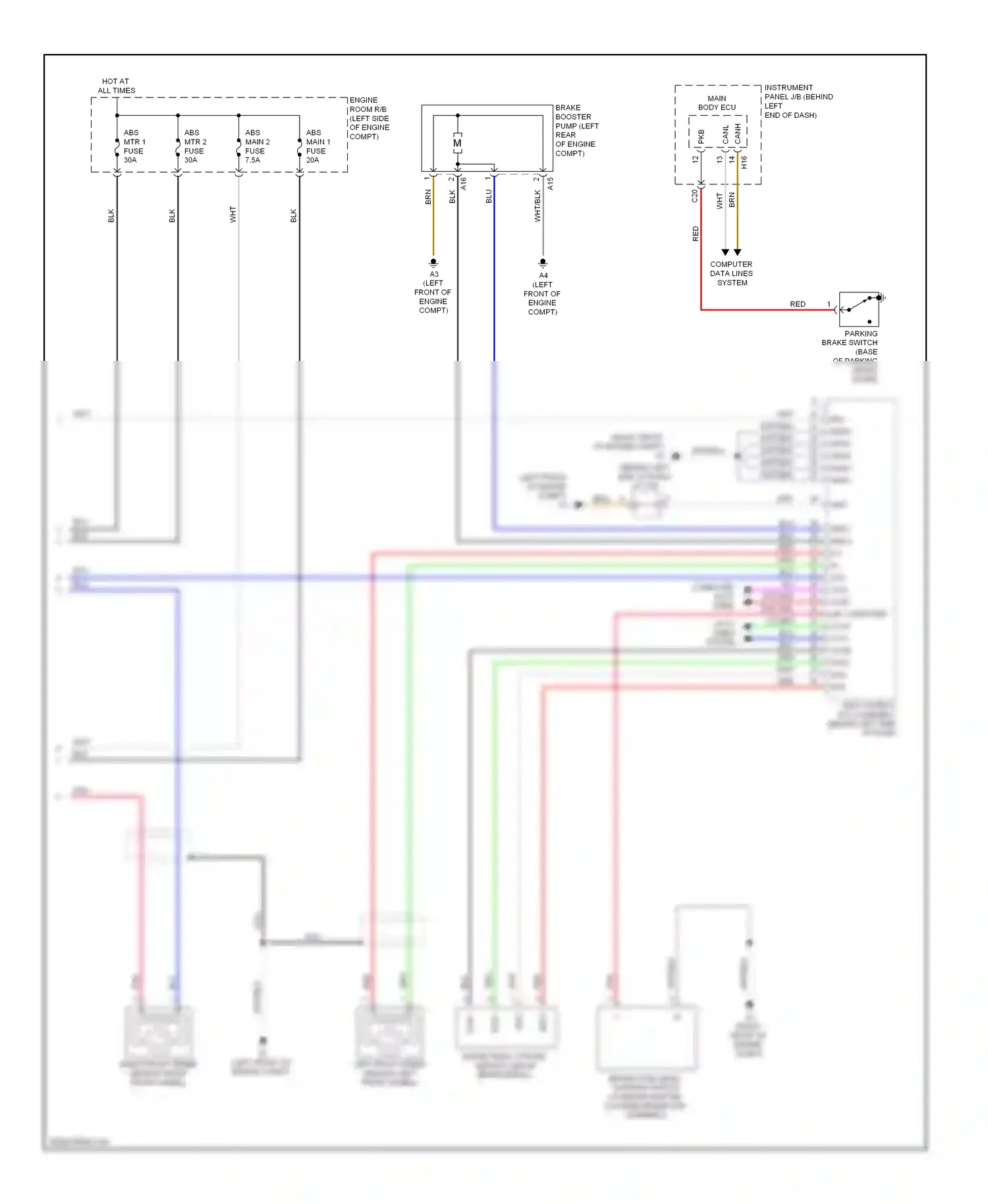 Lexus CT I (2010-2014) computer data lines system wiring diagram  (3 of 63)
