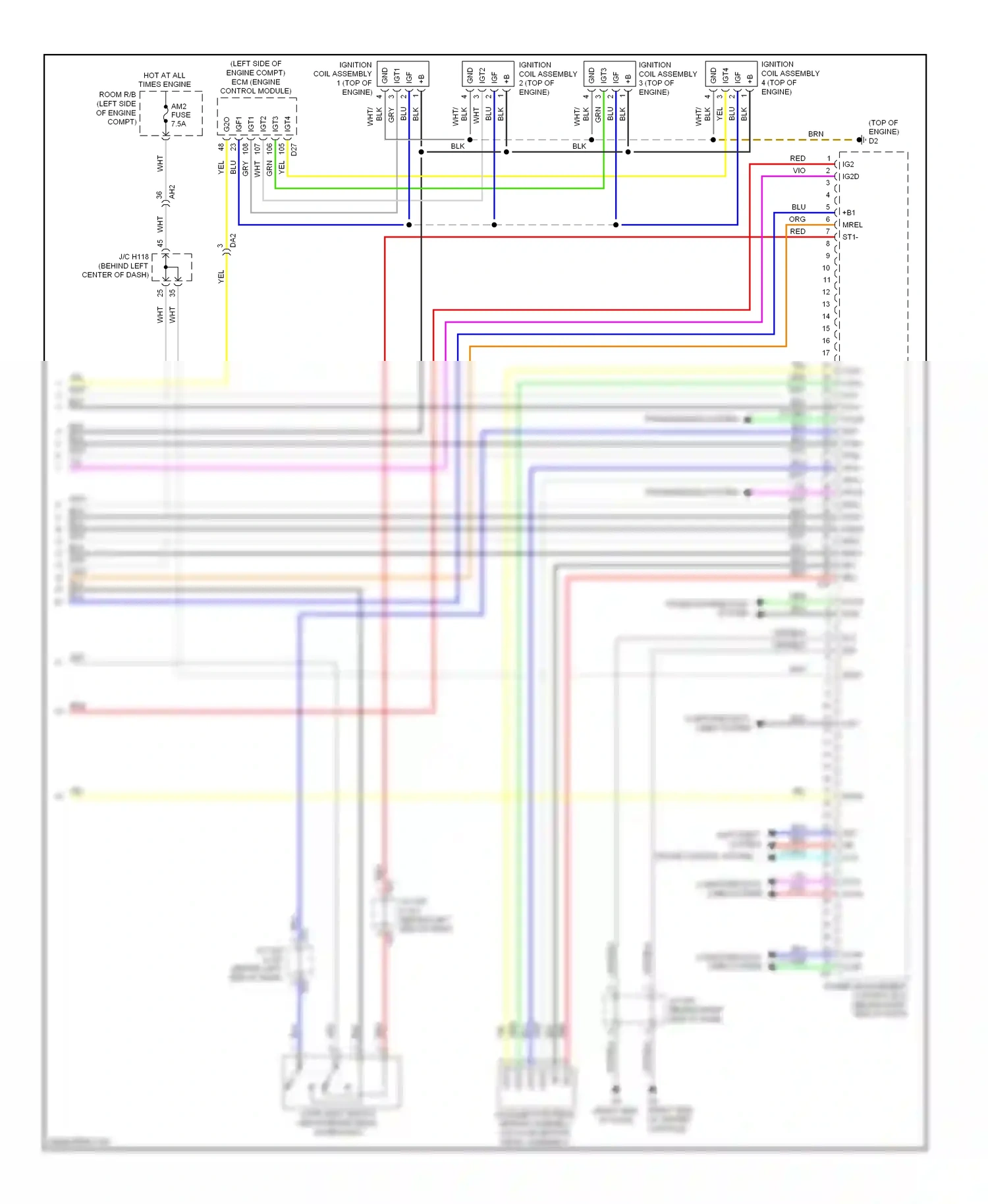 Lexus CT I (2010-2014) computer data lines system wiring diagram  (30 of 63)