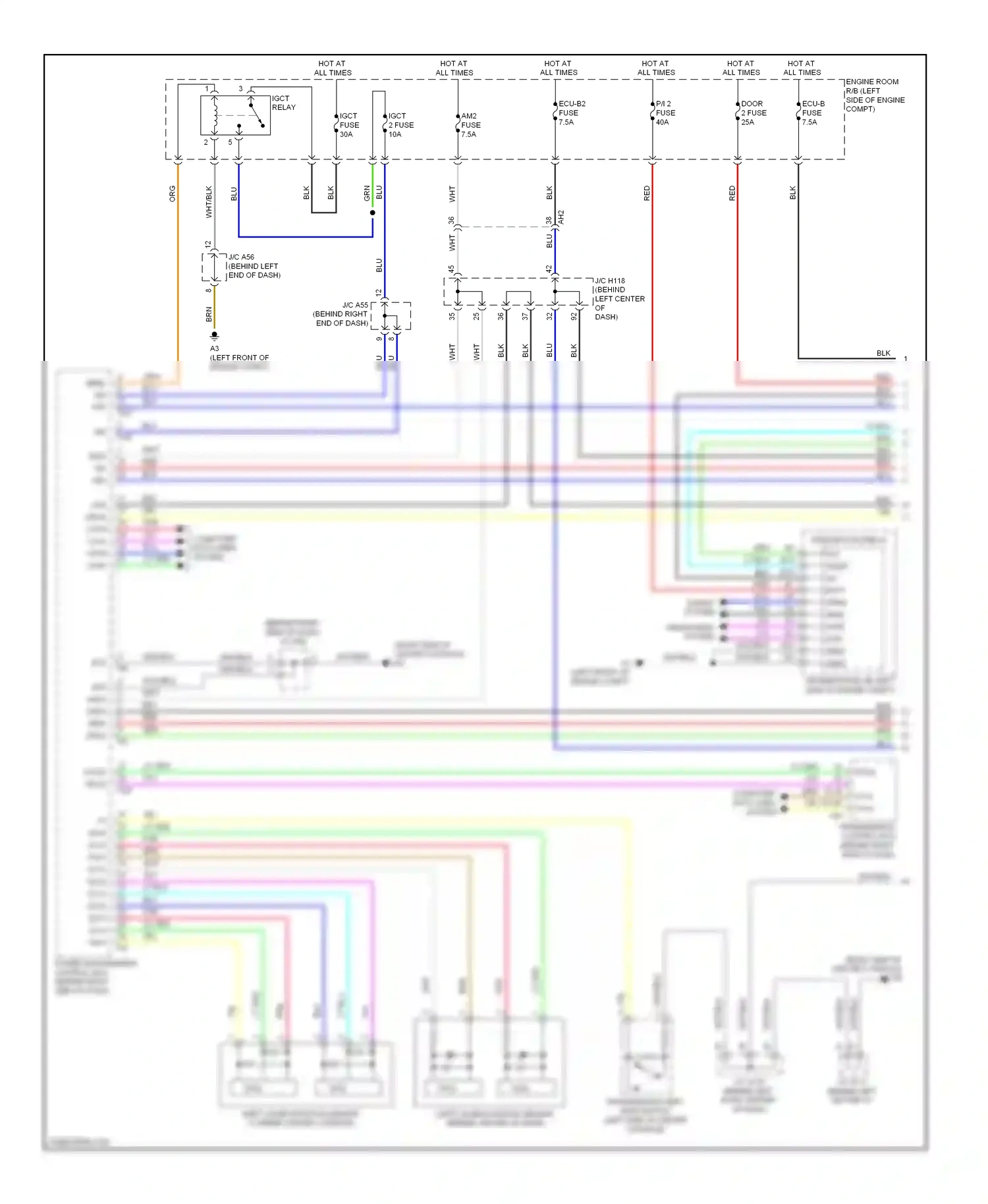 Lexus CT I (2010-2014) computer data lines system wiring diagram  (7 of 63)
