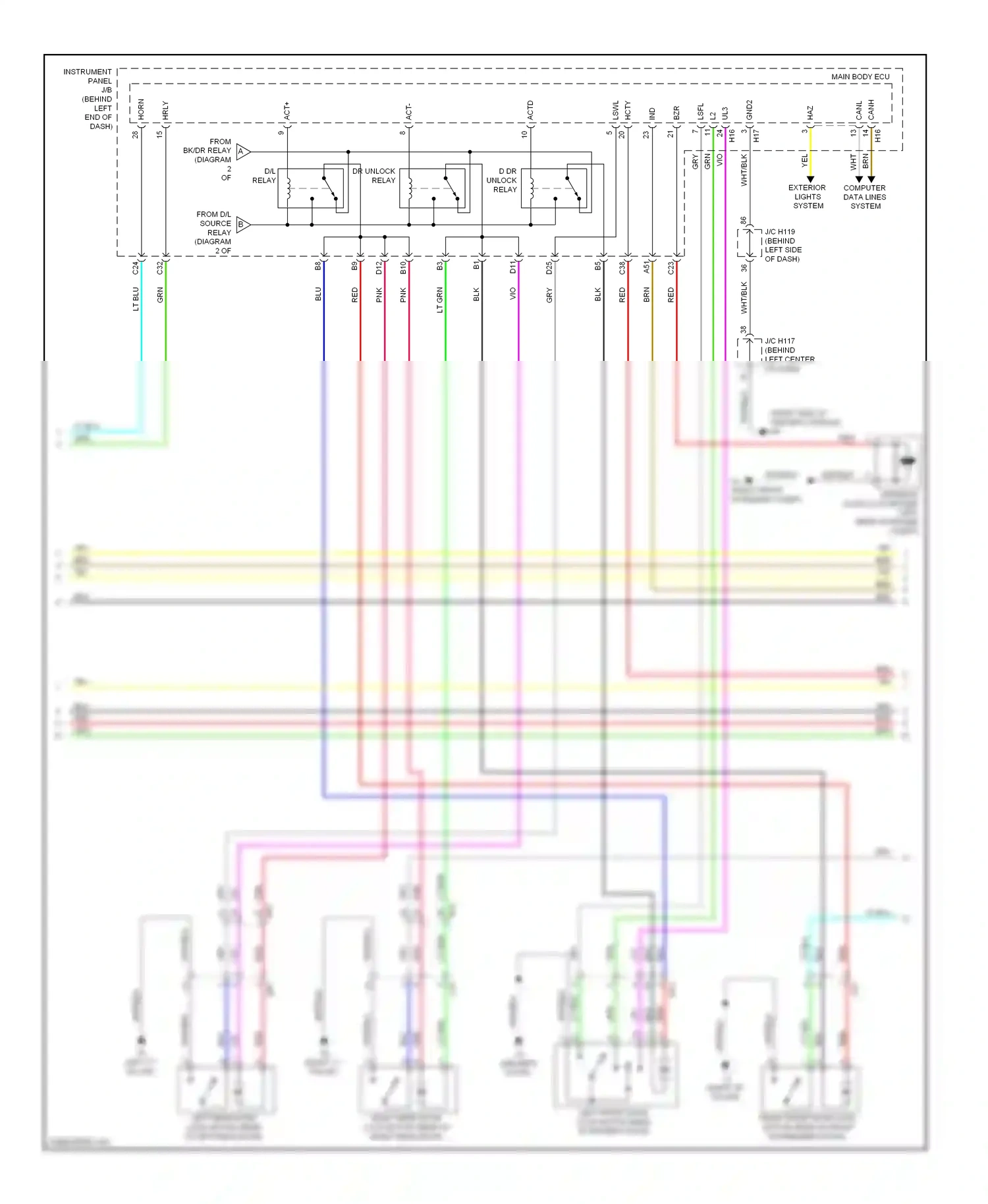 Lexus CT I (2010-2014) computer data lines system wiring diagram  (9 of 63)