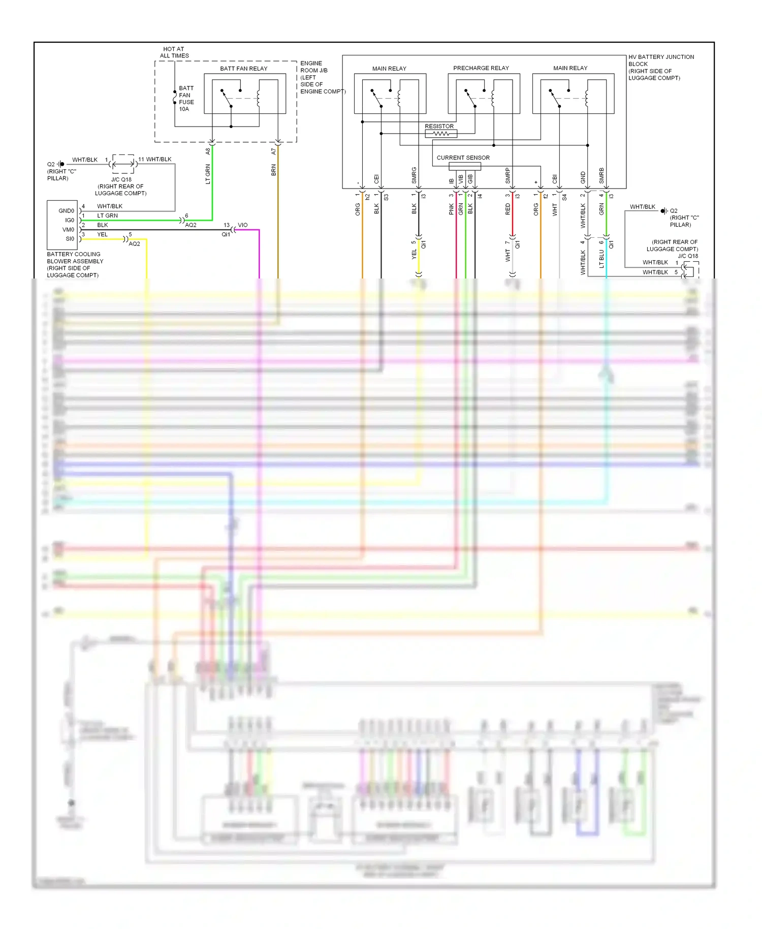 Lexus CT I (2010-2014) current sensor wiring diagram  (1 of 1)