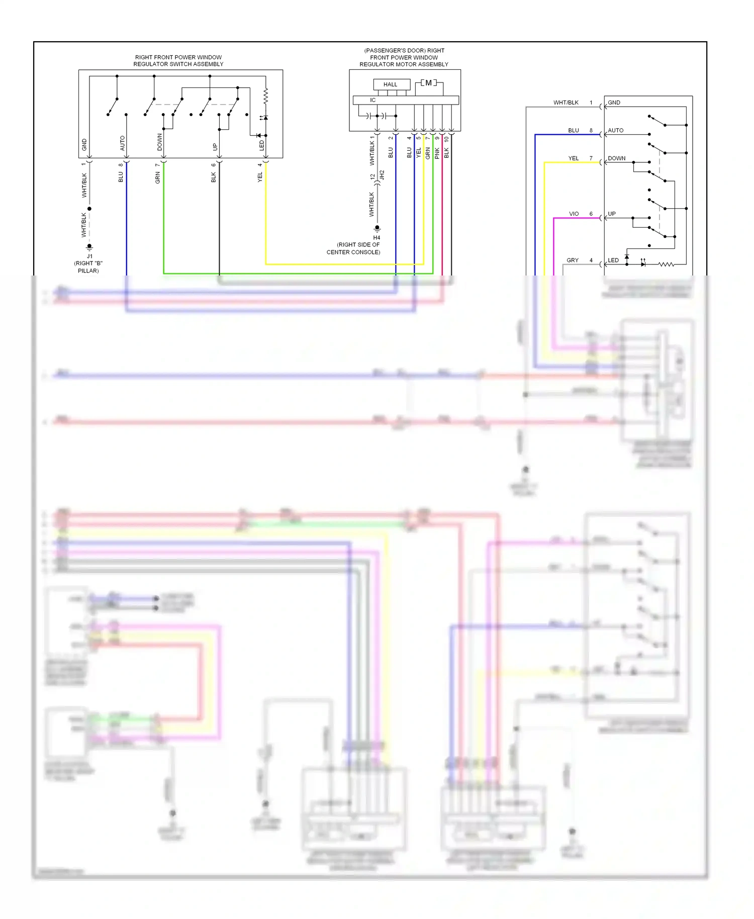 Lexus CT I (2010-2014) down wiring diagram  (3 of 3)