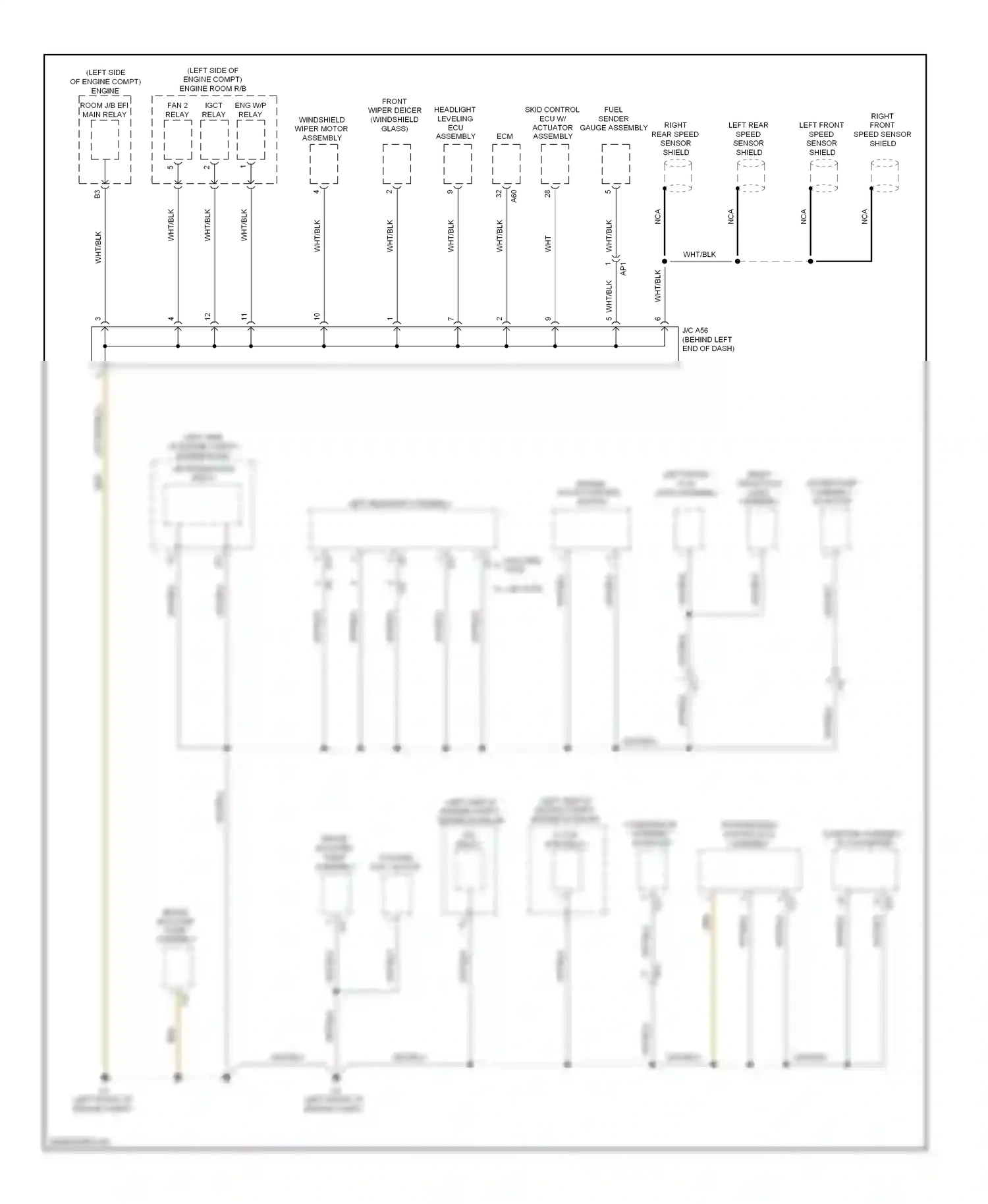 Lexus CT I (2010-2014) halogen type wiring diagram  (2 of 3)