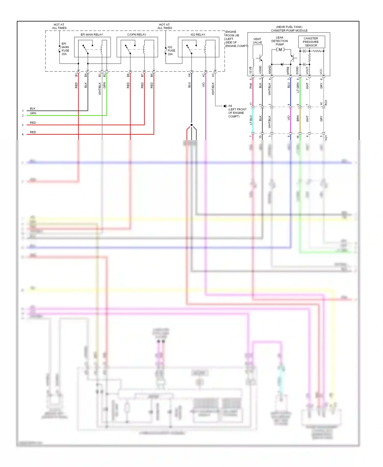 Lexus CT I (2010-2014) led (shift position) wiring diagram  (1 of 2)