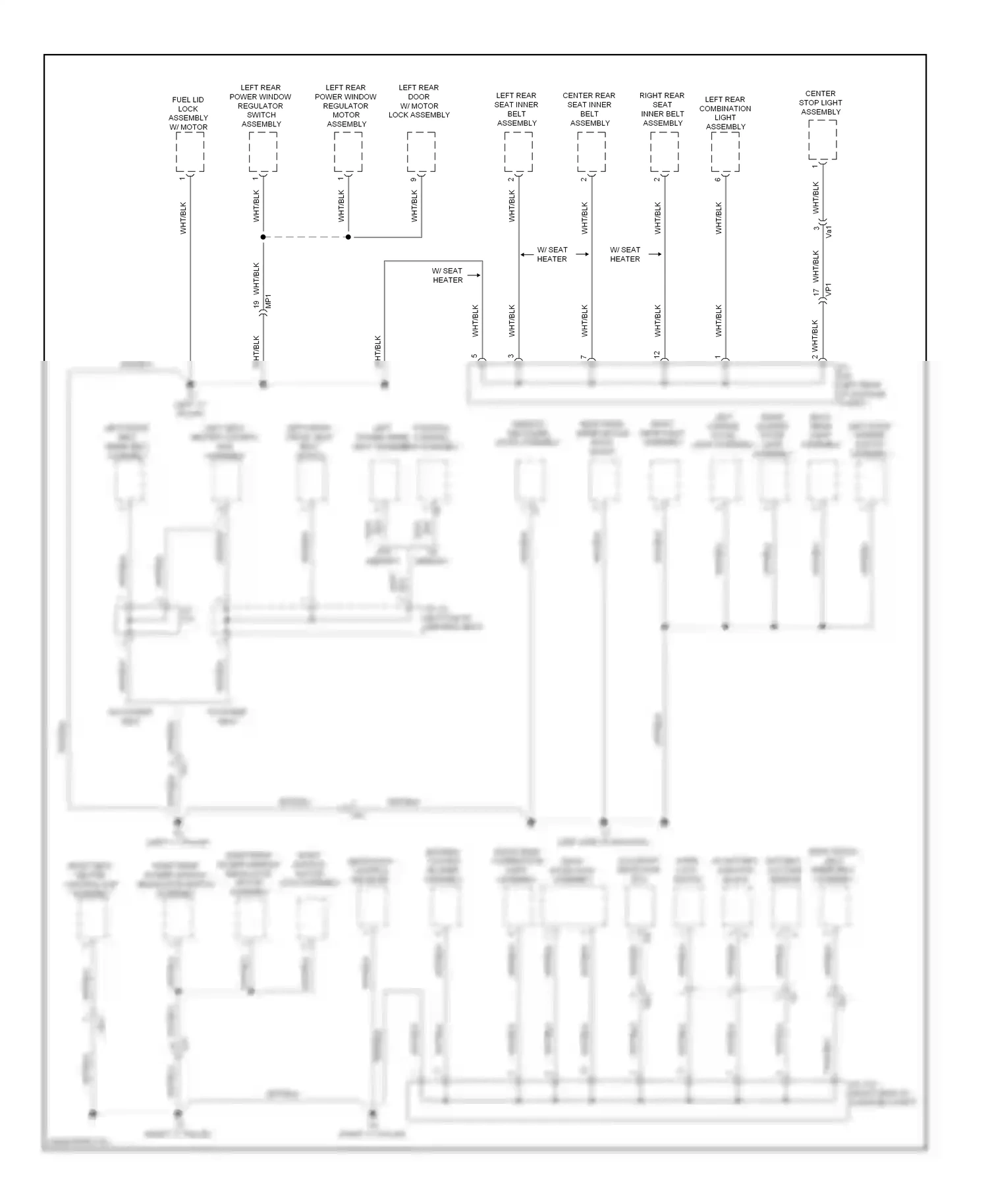 Lexus CT I (2010-2014) w/ memory wiring diagram  (2 of 3)