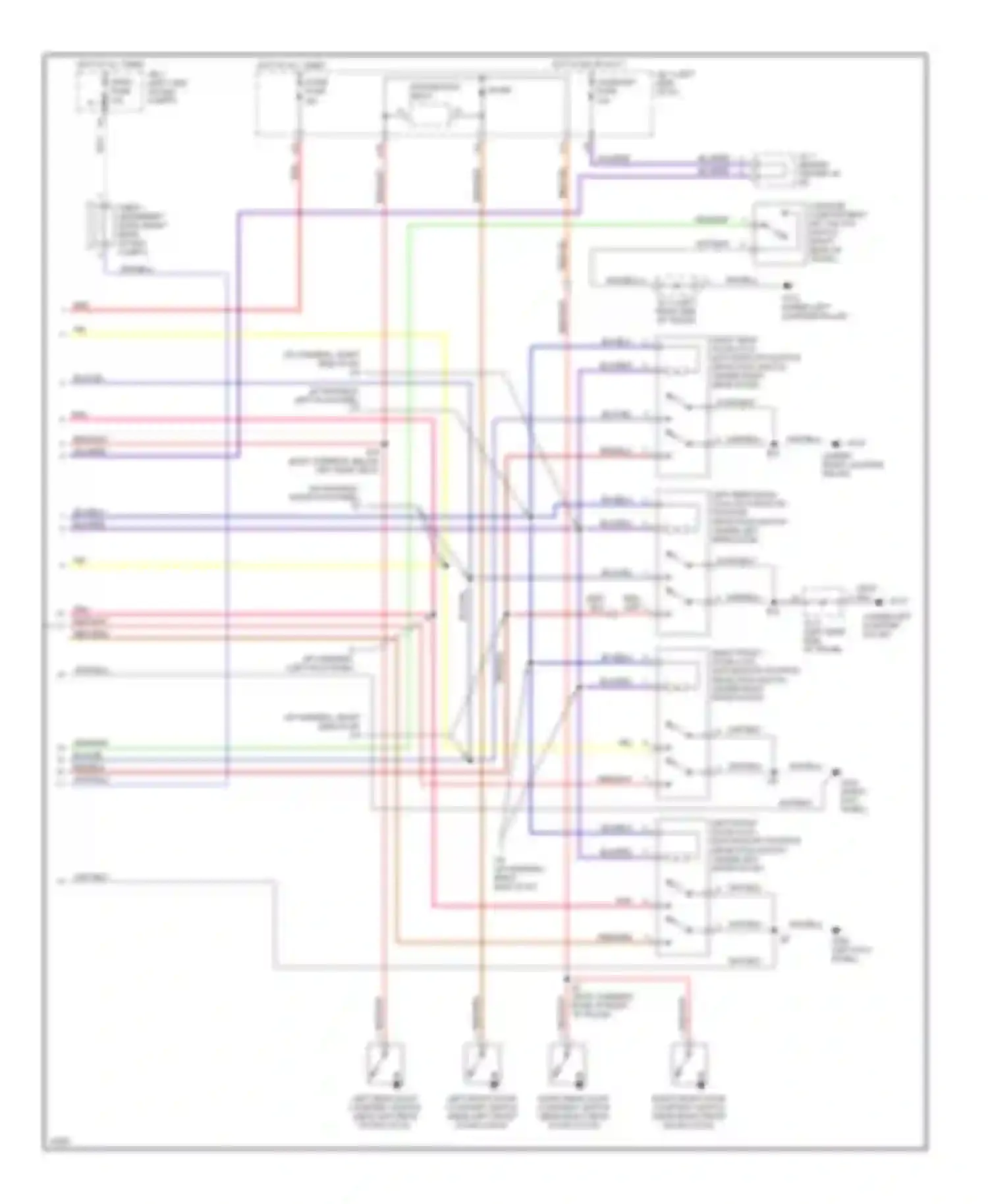 ES Lexus XV10 facelift (1994-1996): Anti-theft circuit (2 of 2)
