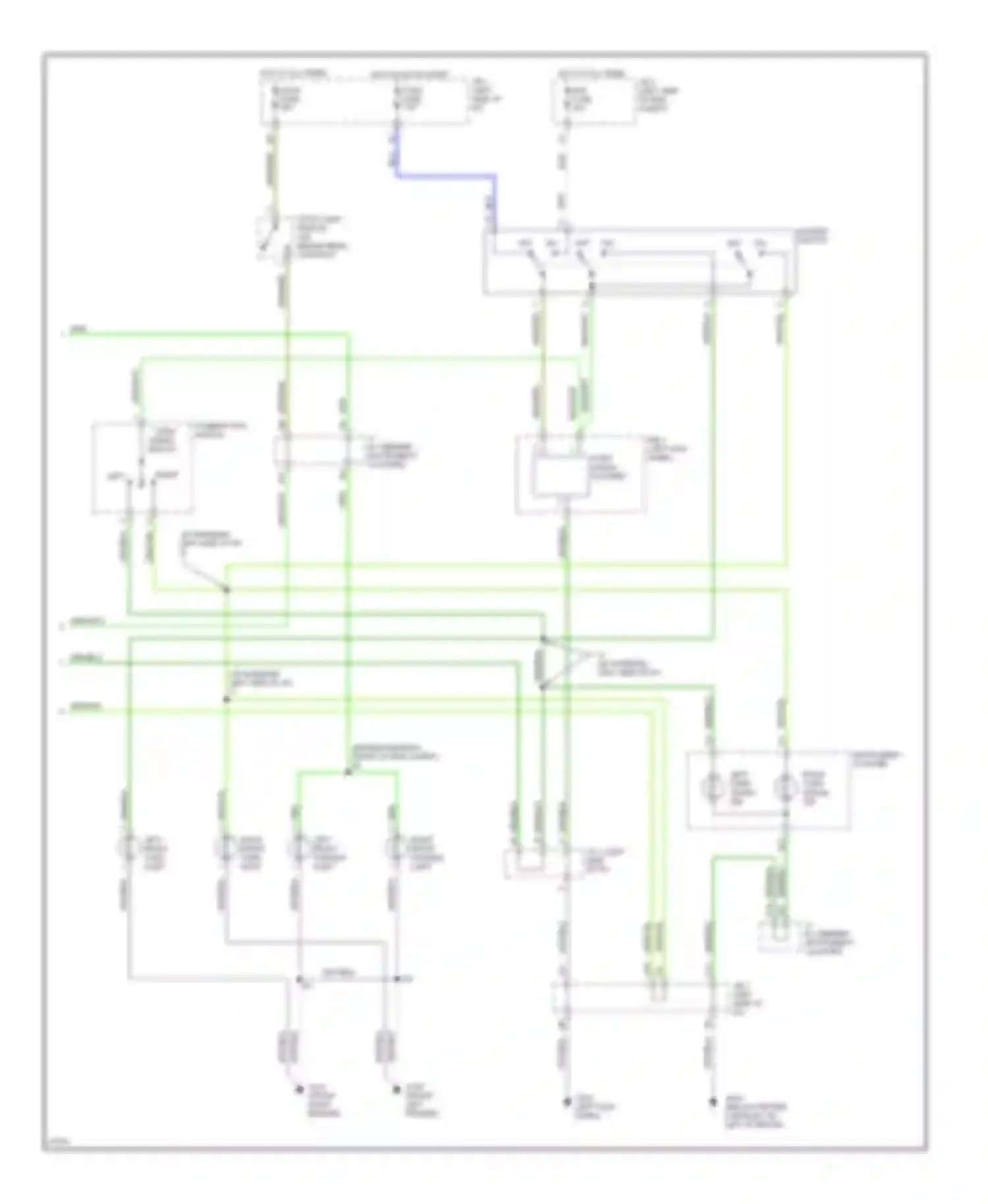 ES Lexus XV10 facelift (1994-1996): Exterior lamps circuit (2 of 2)
