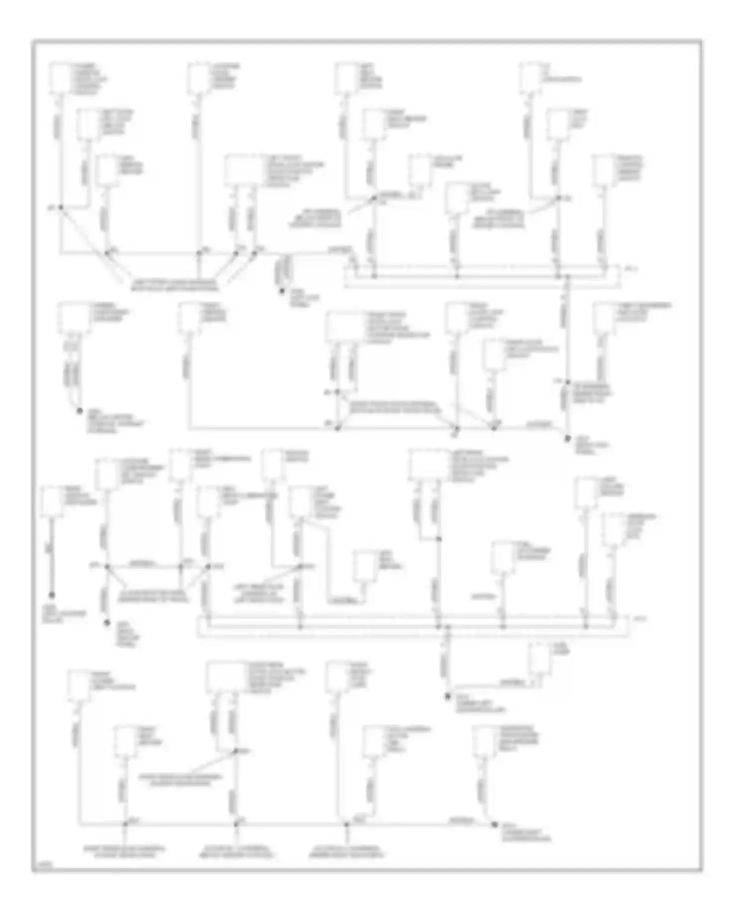 ES Lexus XV10 facelift (1994-1996): Ground distribution circuit (2 of 3)
