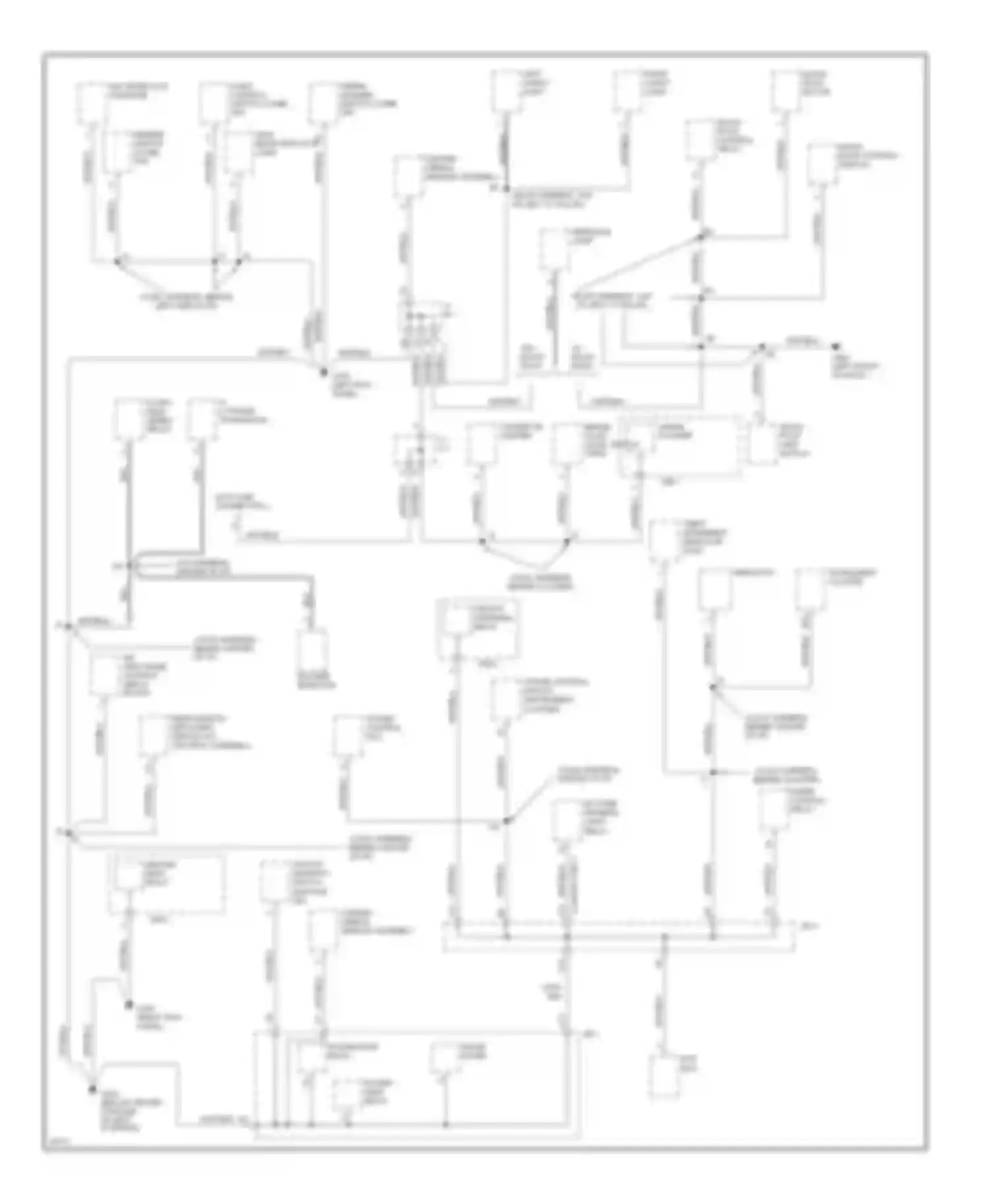 ES Lexus XV10 facelift (1994-1996): Ground distribution circuit (3 of 3)