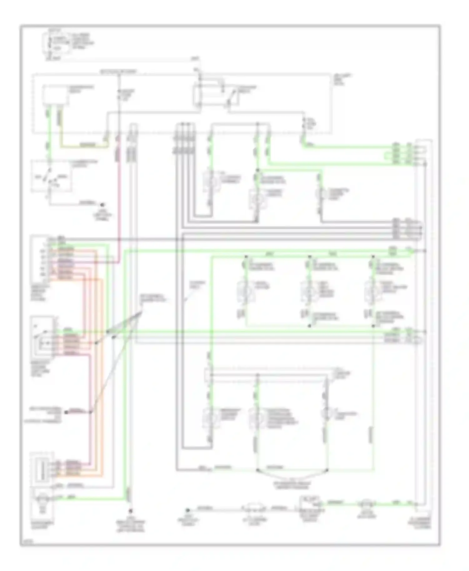 ES Lexus XV10 facelift (1994-1996): Instrument illumination circuit