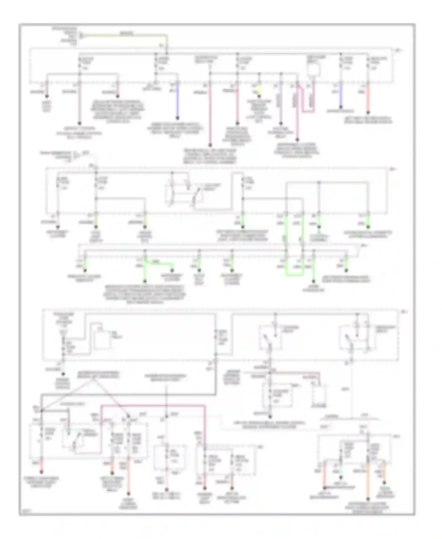 ES Lexus XV10 facelift (1994-1996): Power distribution circuit (2 of 2)