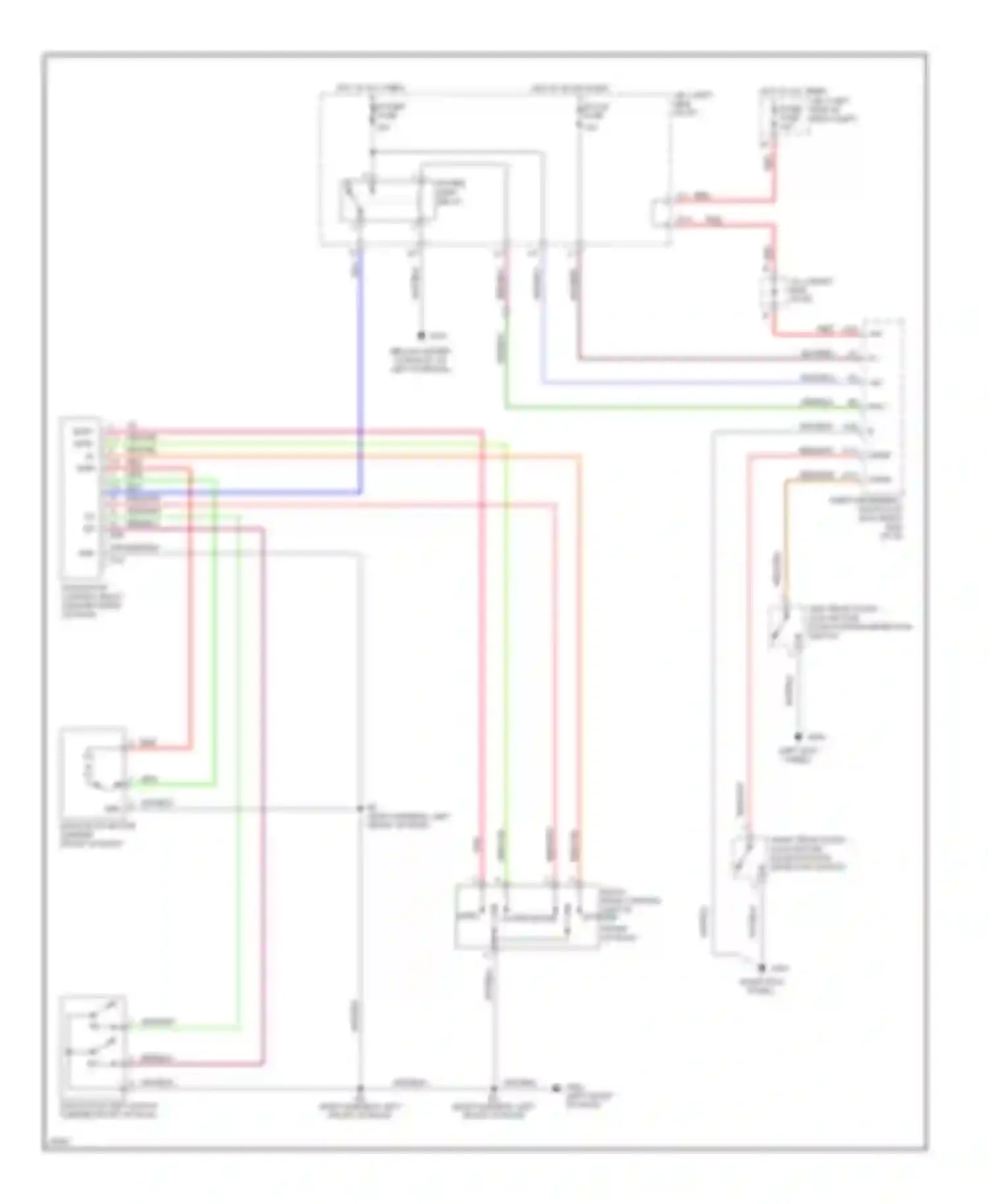 ES Lexus XV10 facelift (1994-1996): Power top/sunroof circuits