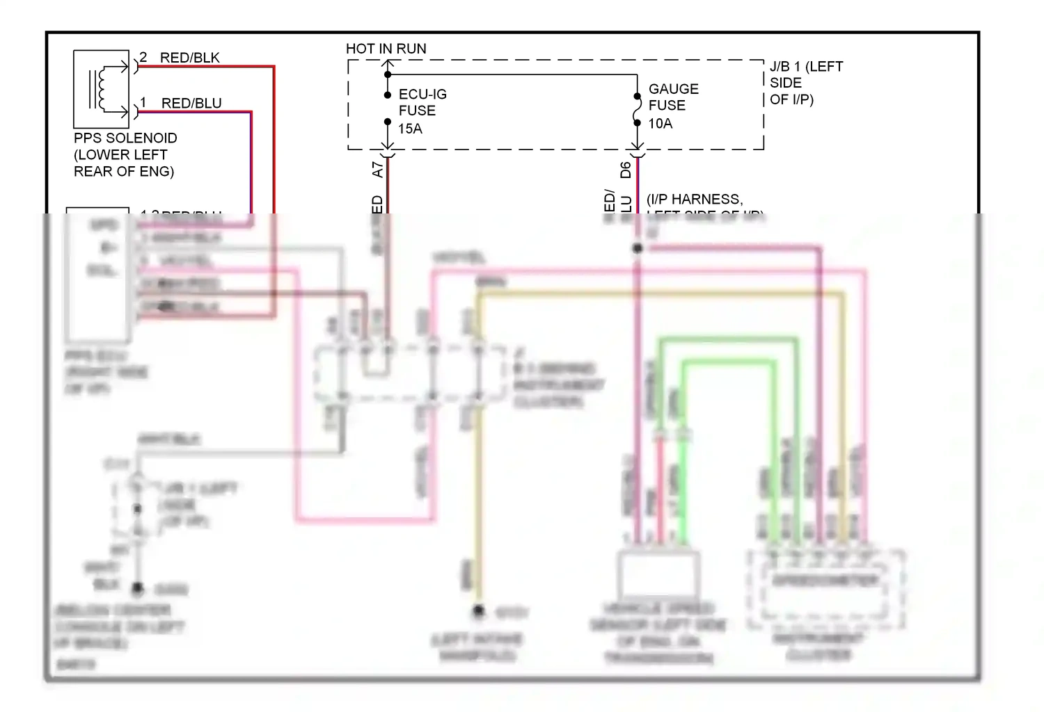 Wiring diagram blk for Lexus ES XV10 facelift (1994-1996) (10 of 35)