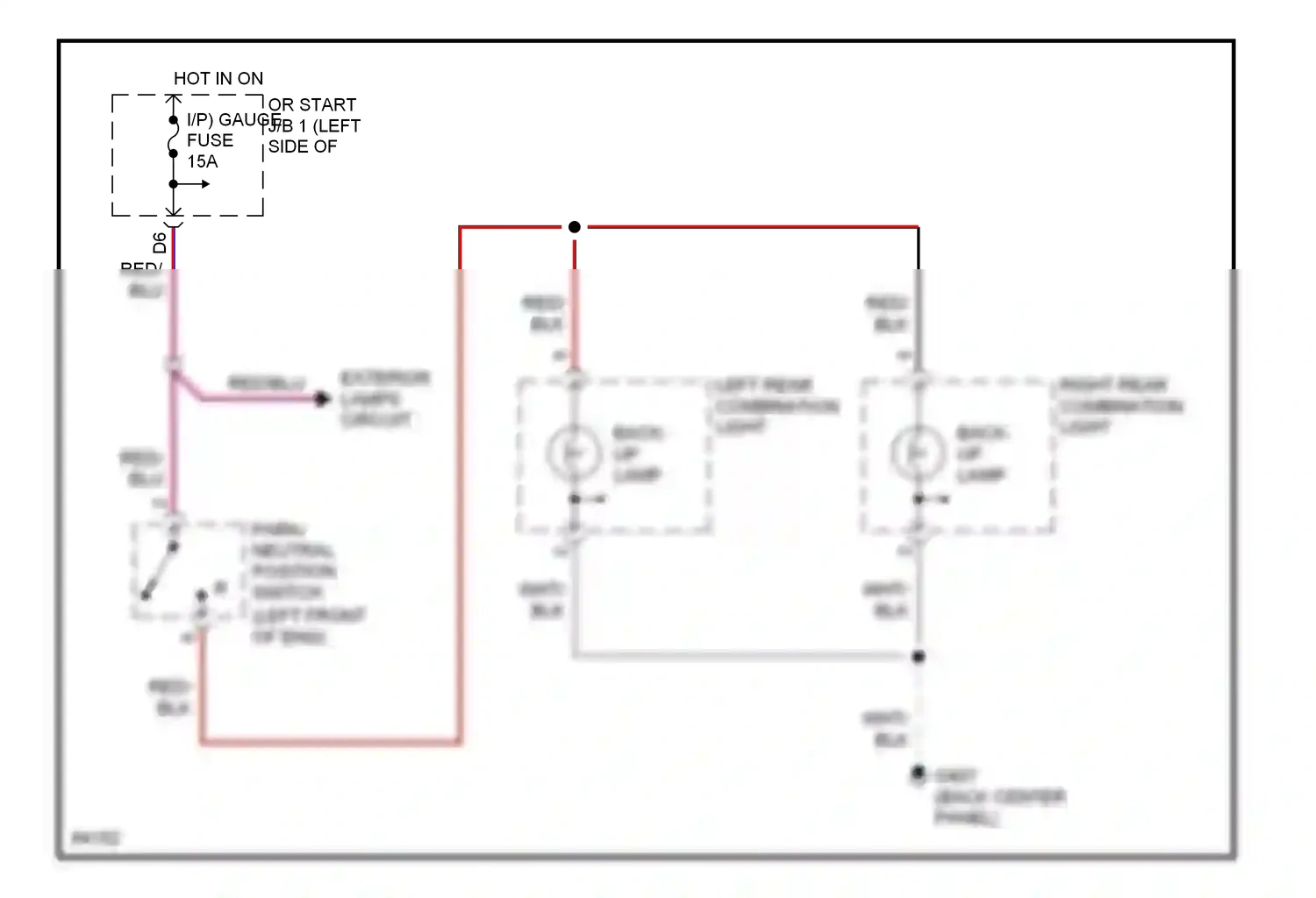 Wiring diagram blk for Lexus ES XV10 facelift (1994-1996) (11 of 35)