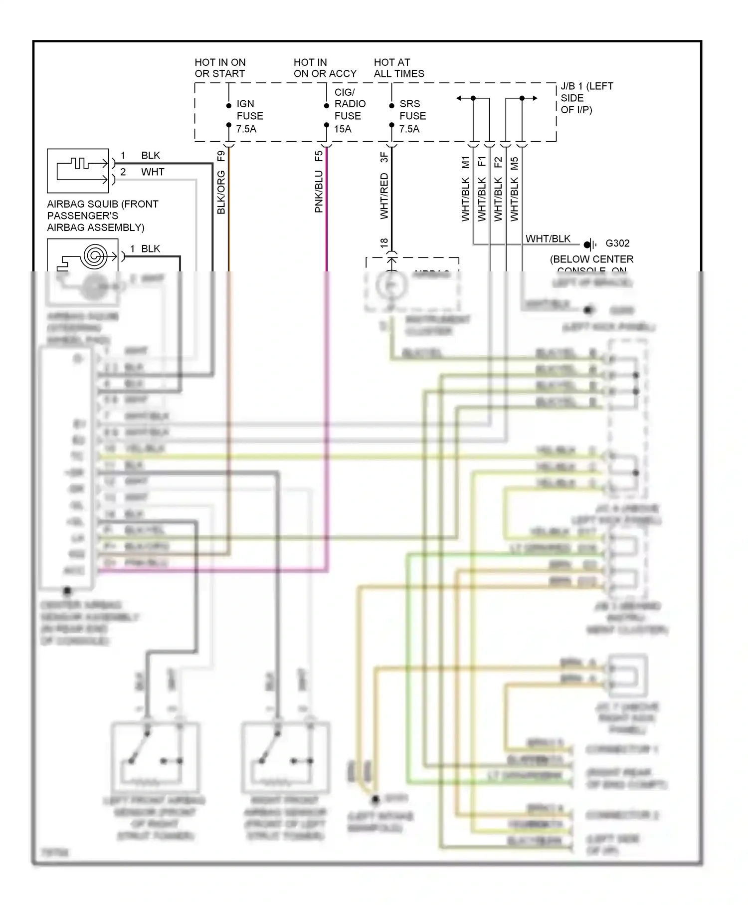 Wiring diagram brn for Lexus ES XV10 facelift (1994-1996) (16 of 17)