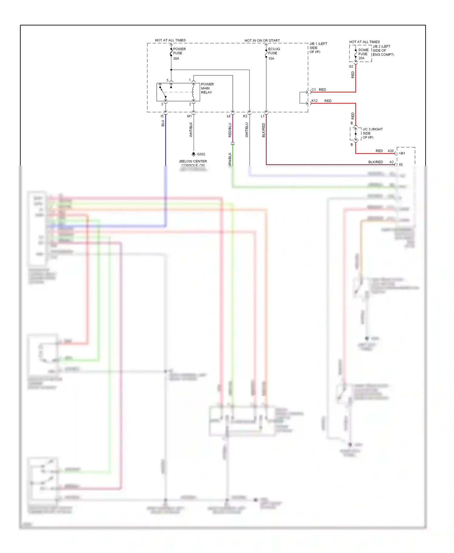 Wiring diagram grn for Lexus ES XV10 facelift (1994-1996) (20 of 25)