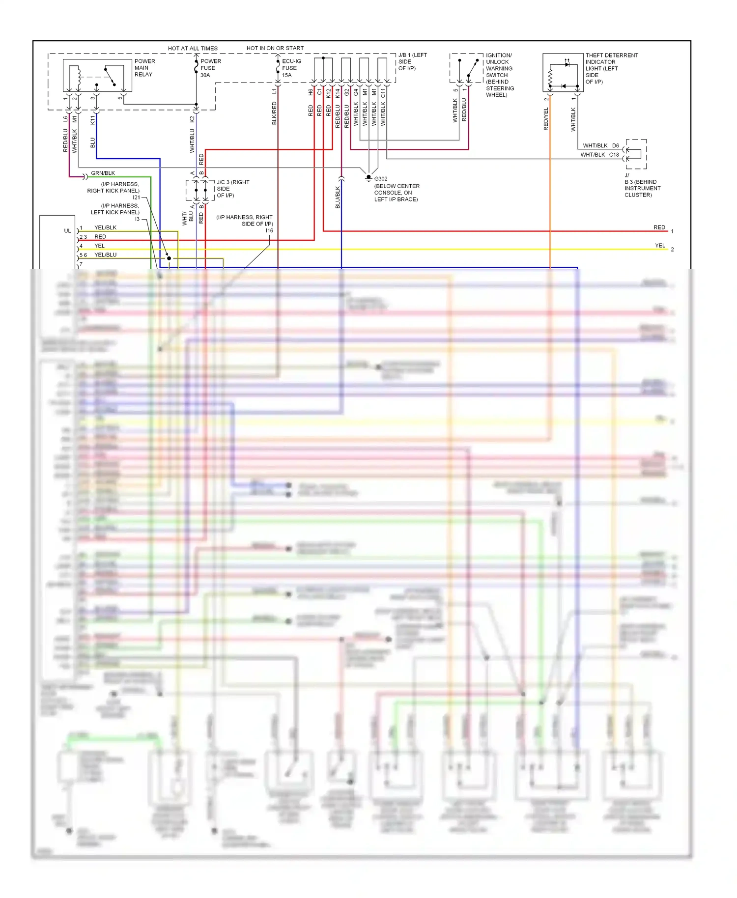 Wiring diagram lt grn for Lexus ES XV10 facelift (1994-1996) (1 of 10)
