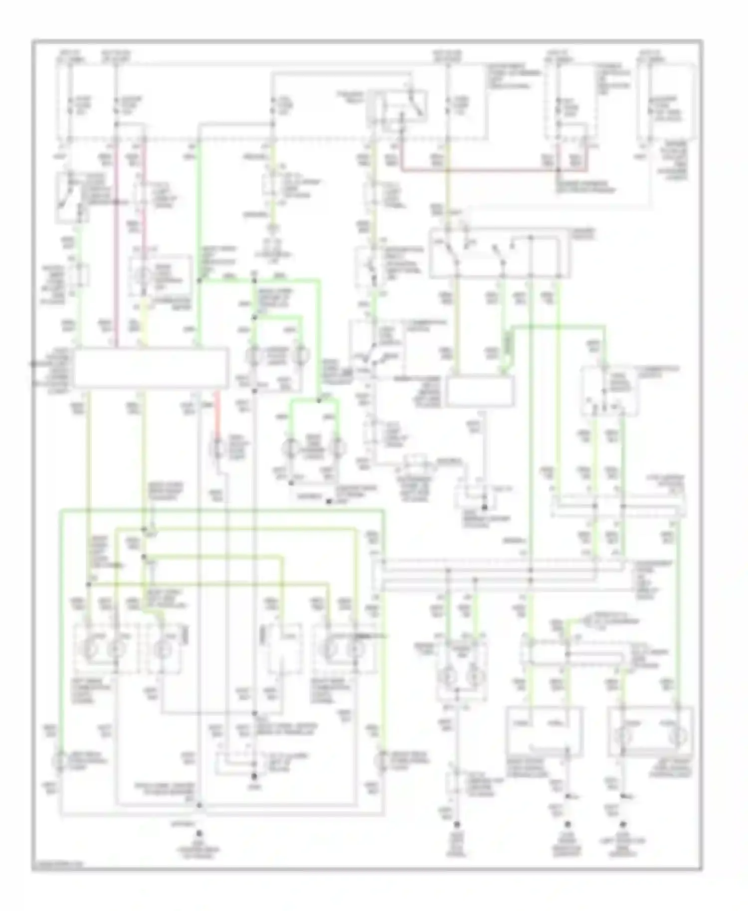 ES Lexus XV20 (1996-2001): Exterior lamps circuit