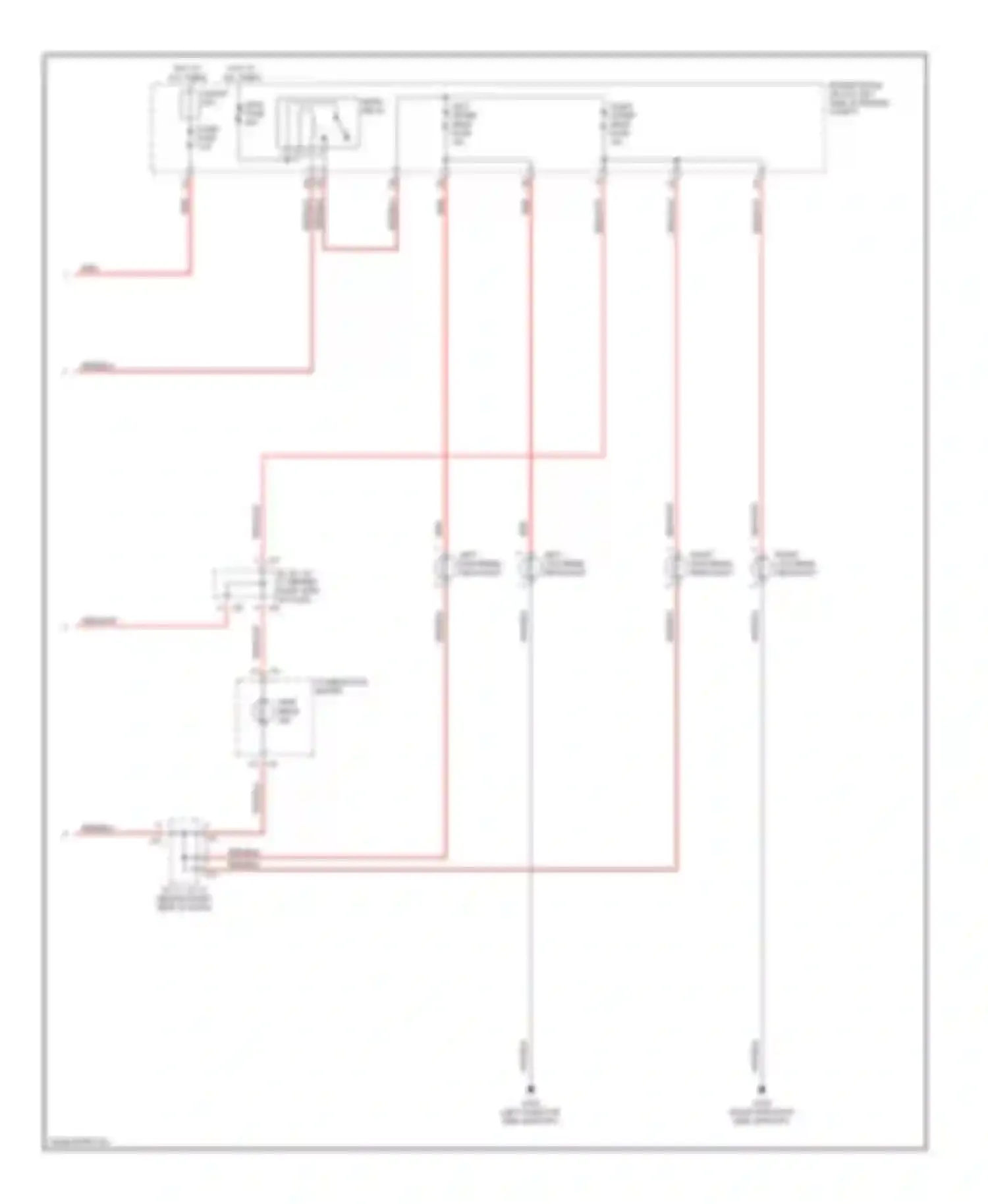 ES Lexus XV20 (1996-2001): Headlight circuit, without drl (2 of 2)