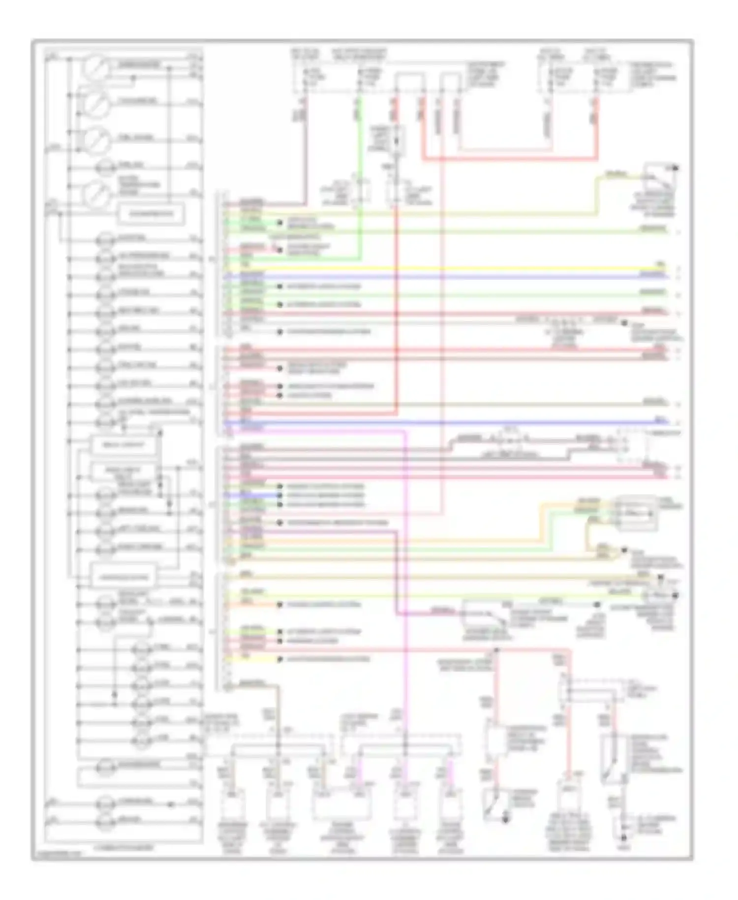 ES Lexus XV20 (1996-2001): Instrument cluster circuit (1 of 2)