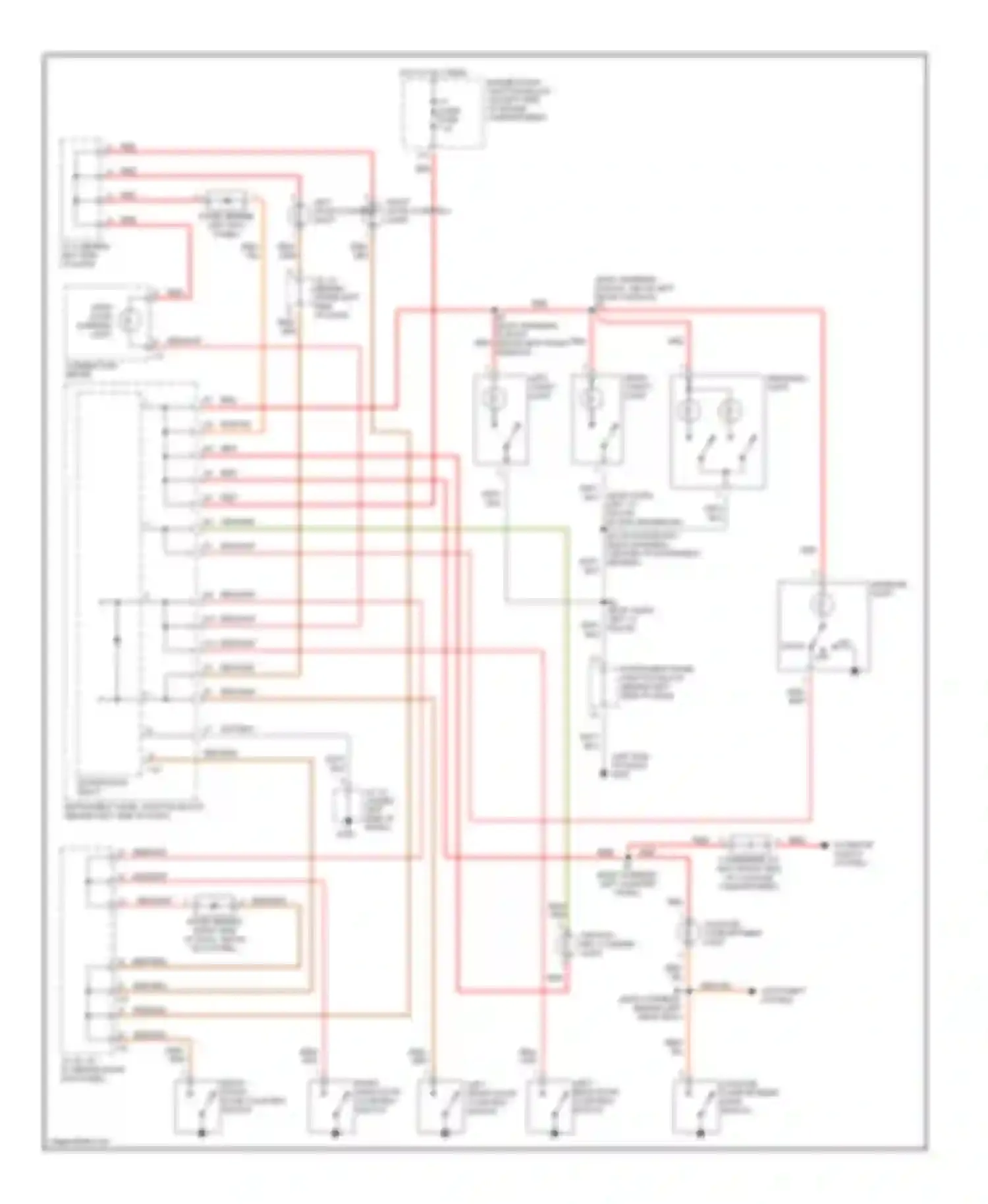 ES Lexus XV20 (1996-2001): Courtesy lamps circuit
