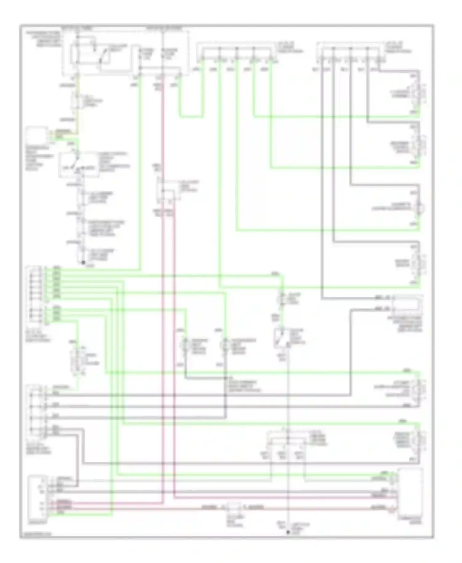 ES Lexus XV20 (1996-2001): Instrument illumination circuit