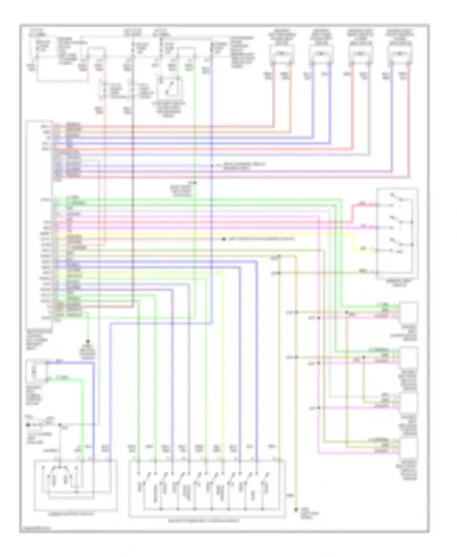 ES Lexus XV20 (1996-2001): Memory system circuits