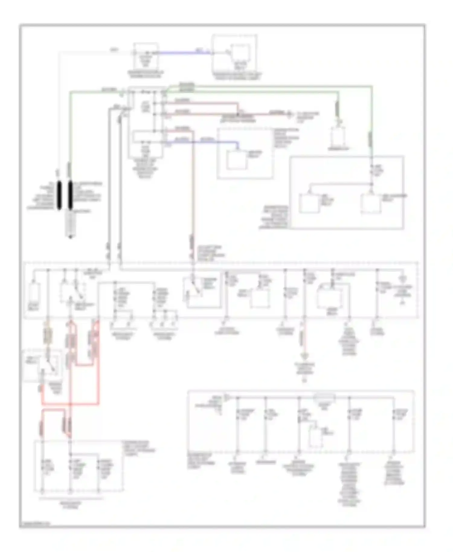 ES Lexus XV20 (1996-2001): Power distribution circuit (1 of 2)
