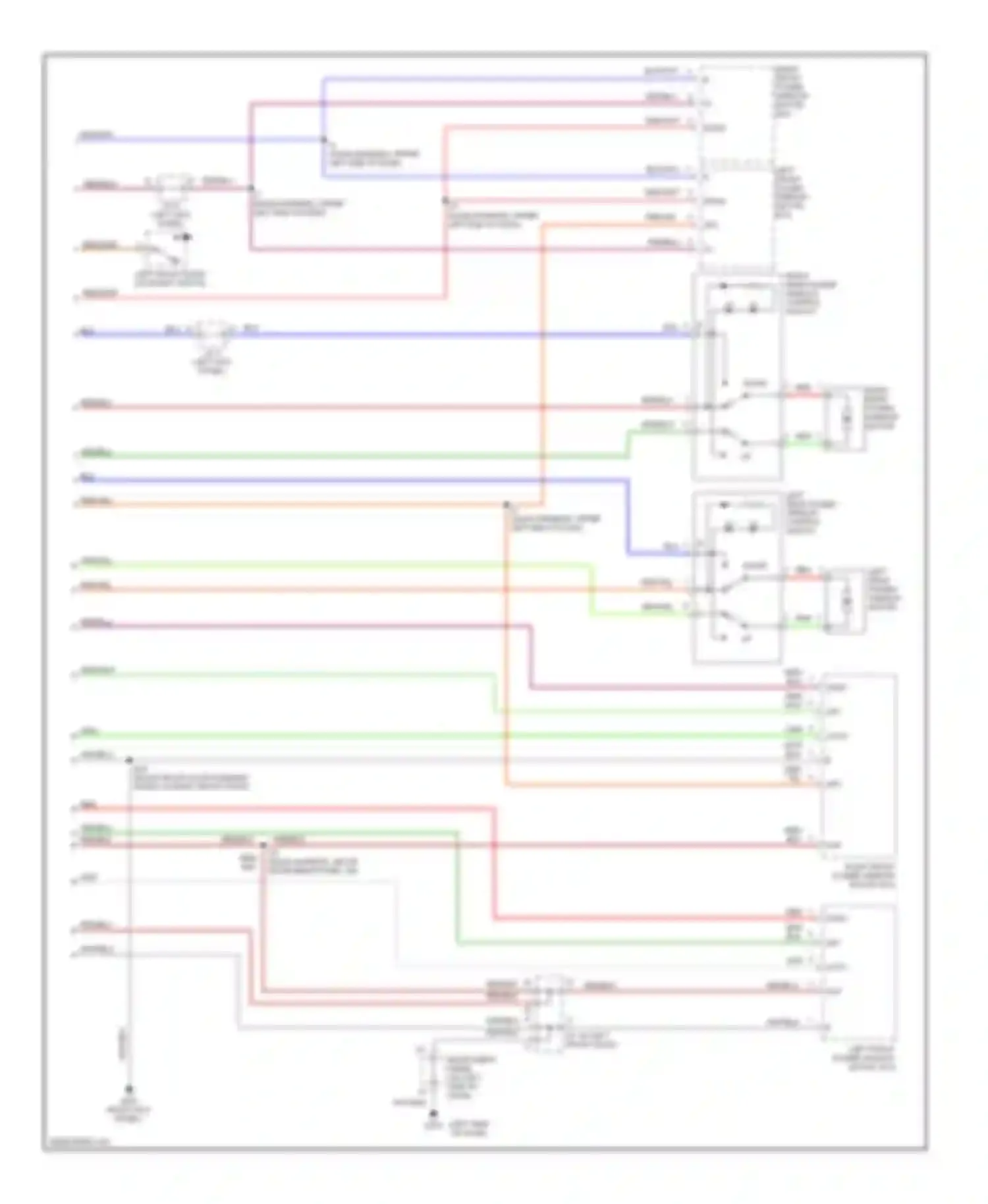 ES Lexus XV20 (1996-2001): Power window circuit (2 of 2)