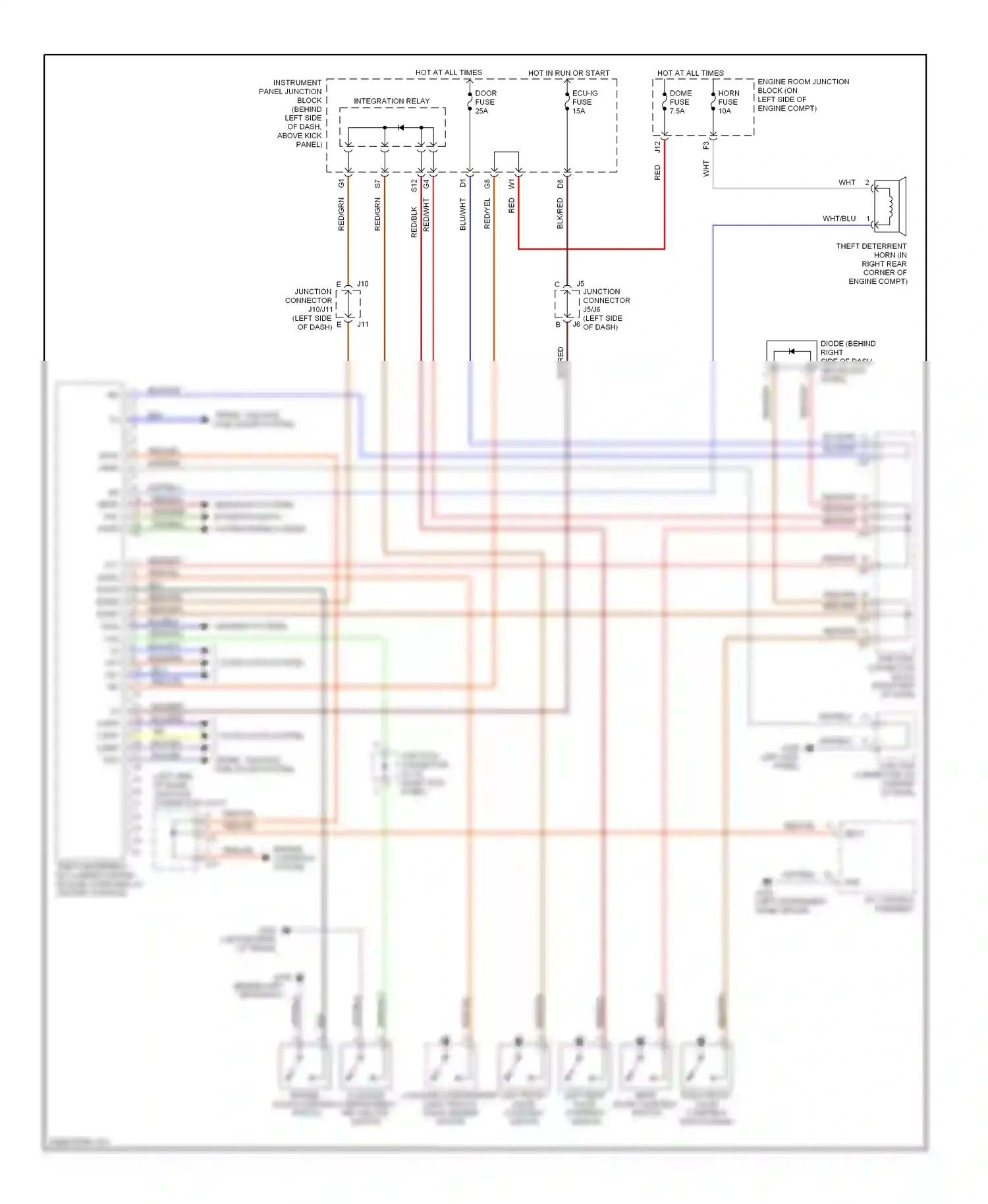 Wiring diagram blk for Lexus ES XV20 (1996-2001) (5 of 37)