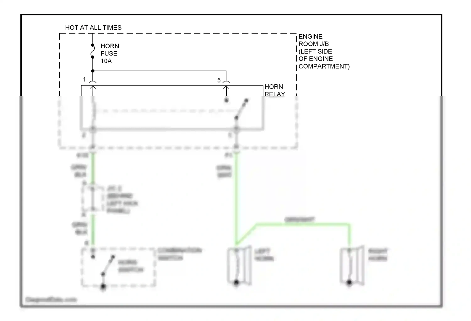Wiring diagram blk for Lexus ES XV20 (1996-2001) (15 of 37)