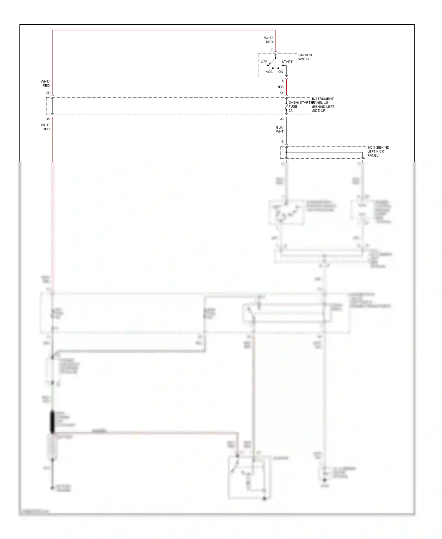 Wiring diagram blk/red for Lexus ES XV20 (1996-2001) (24 of 24)