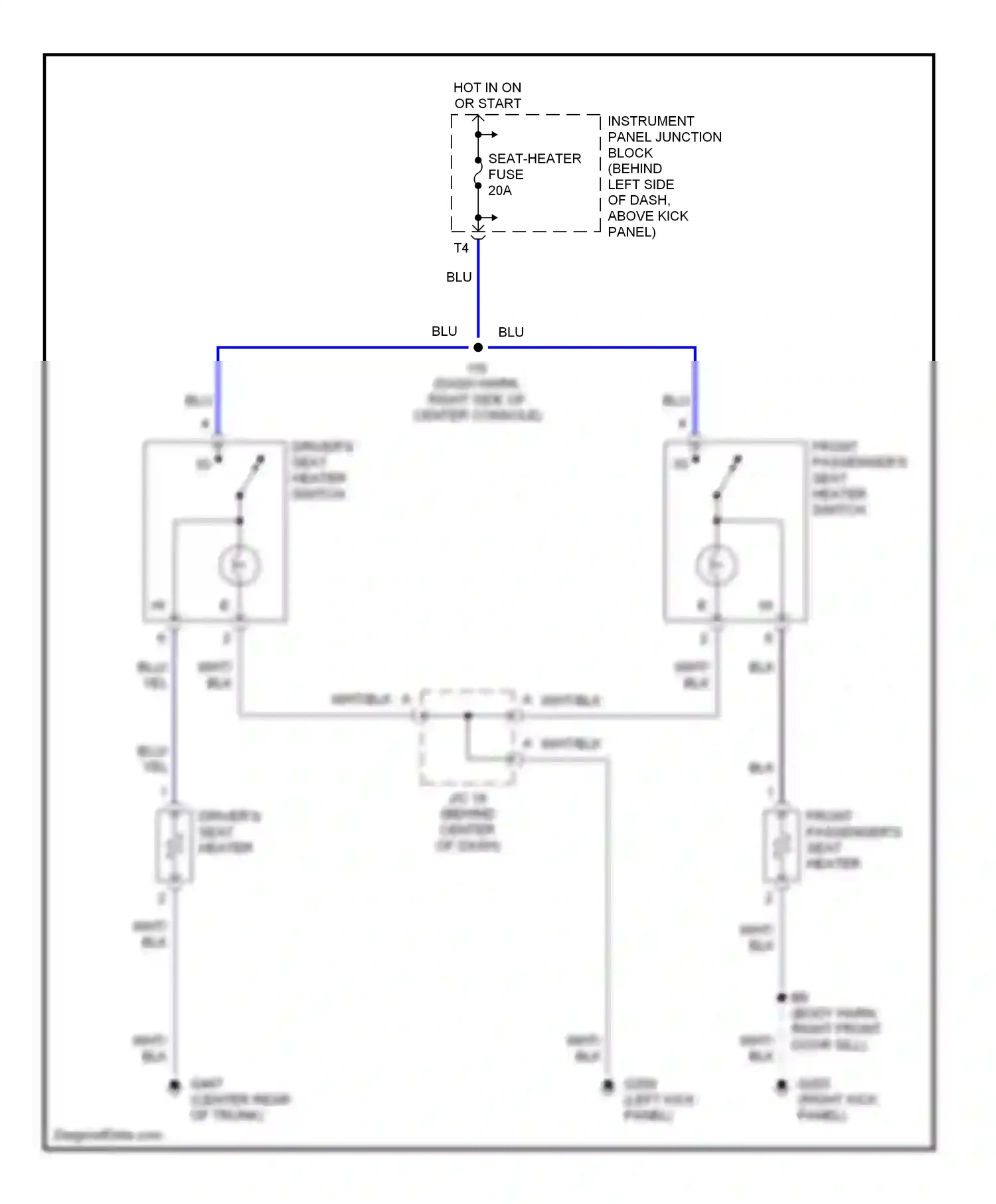Wiring diagram blu for Lexus ES XV20 (1996-2001) (21 of 34)
