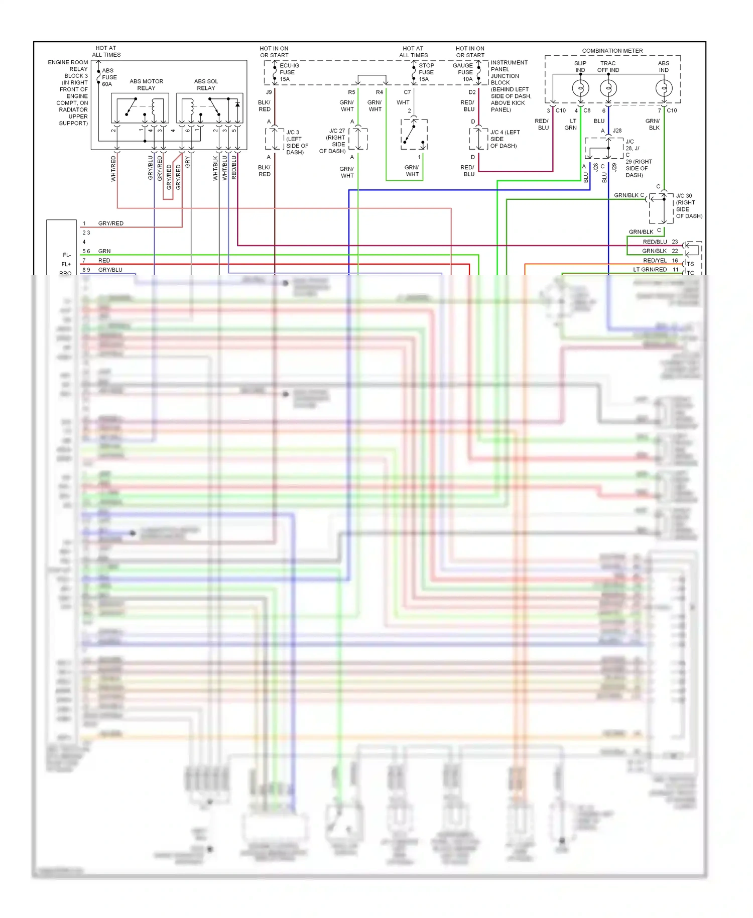 Wiring diagram blu for Lexus ES XV20 (1996-2001) (2 of 34)