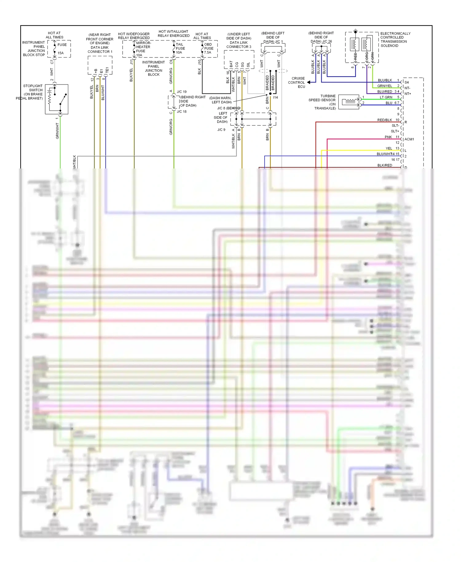 Wiring diagram brn for Lexus ES XV20 (1996-2001) (10 of 17)