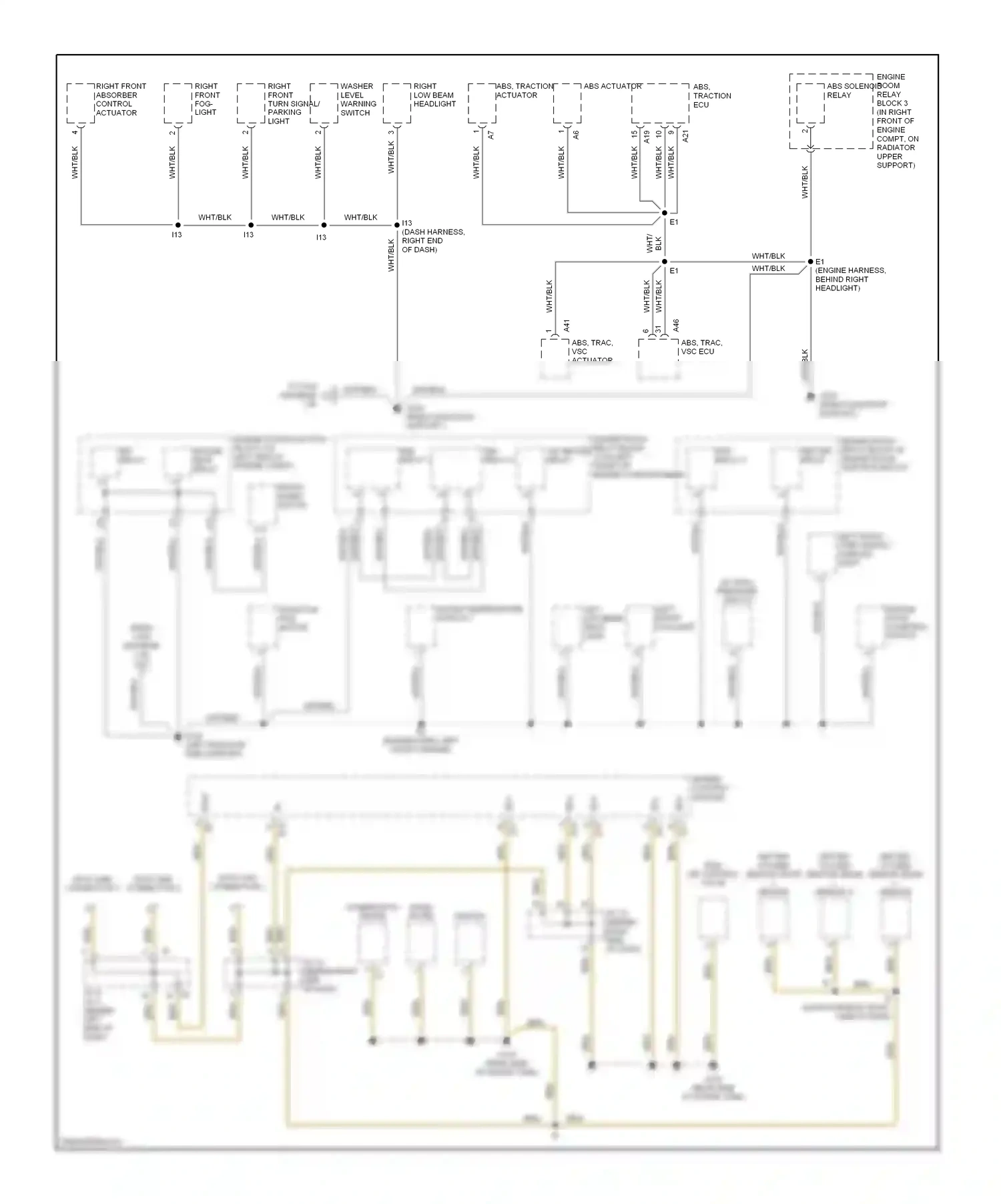 Wiring diagram efi relay for Lexus ES XV20 (1996-2001) (3 of 5)