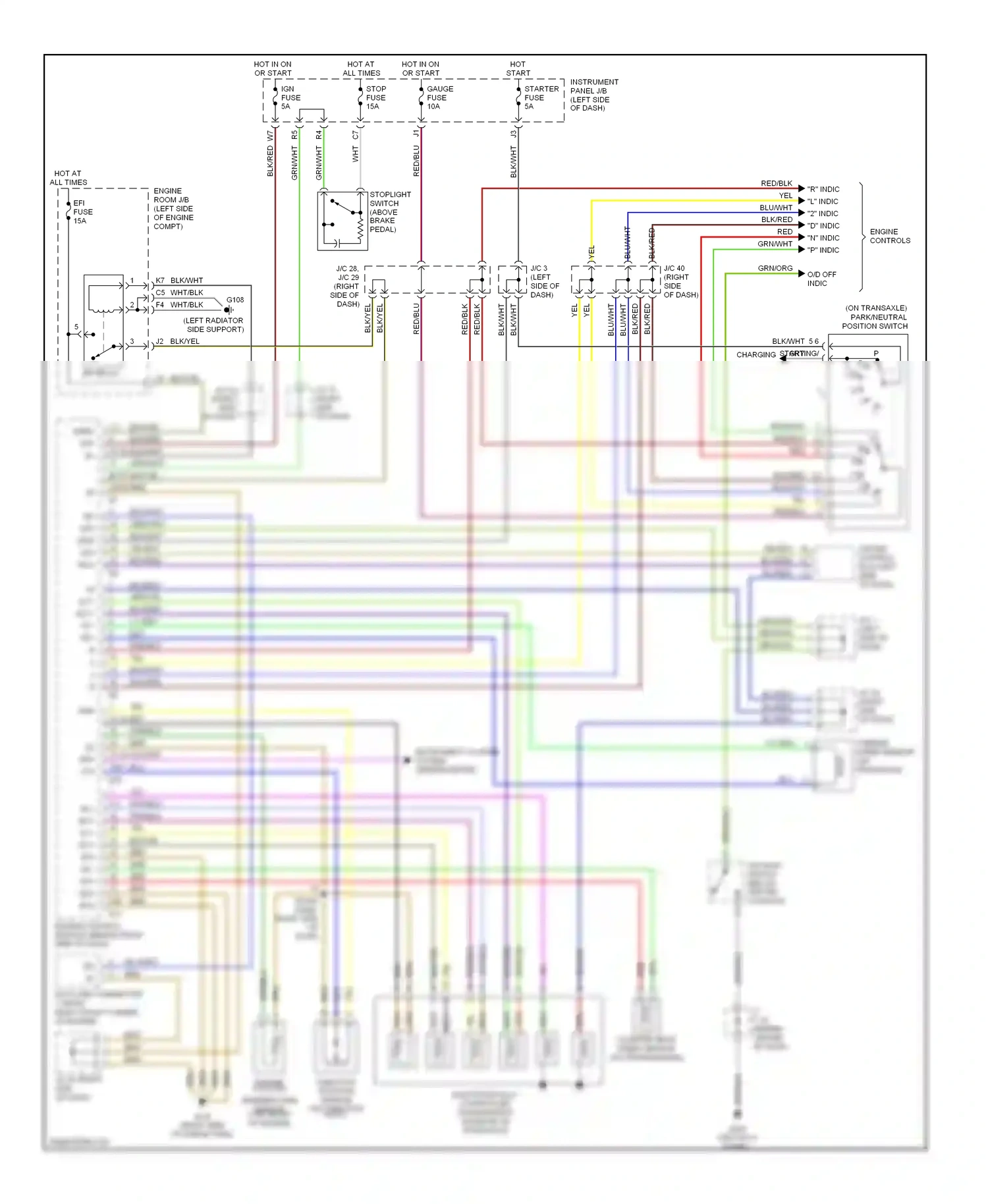 Wiring diagram grn/blk for Lexus ES XV20 (1996-2001) (11 of 15)