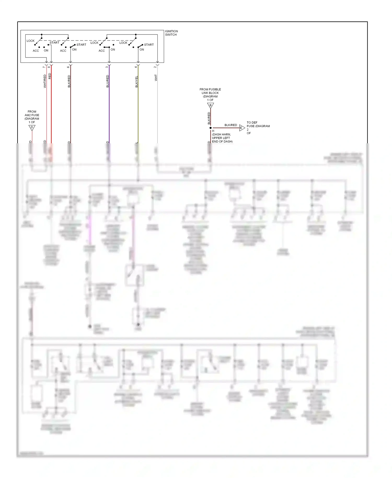 Lexus ES XV20 (1996-2001) (left kick panel) wiring diagram  (9 of 16)