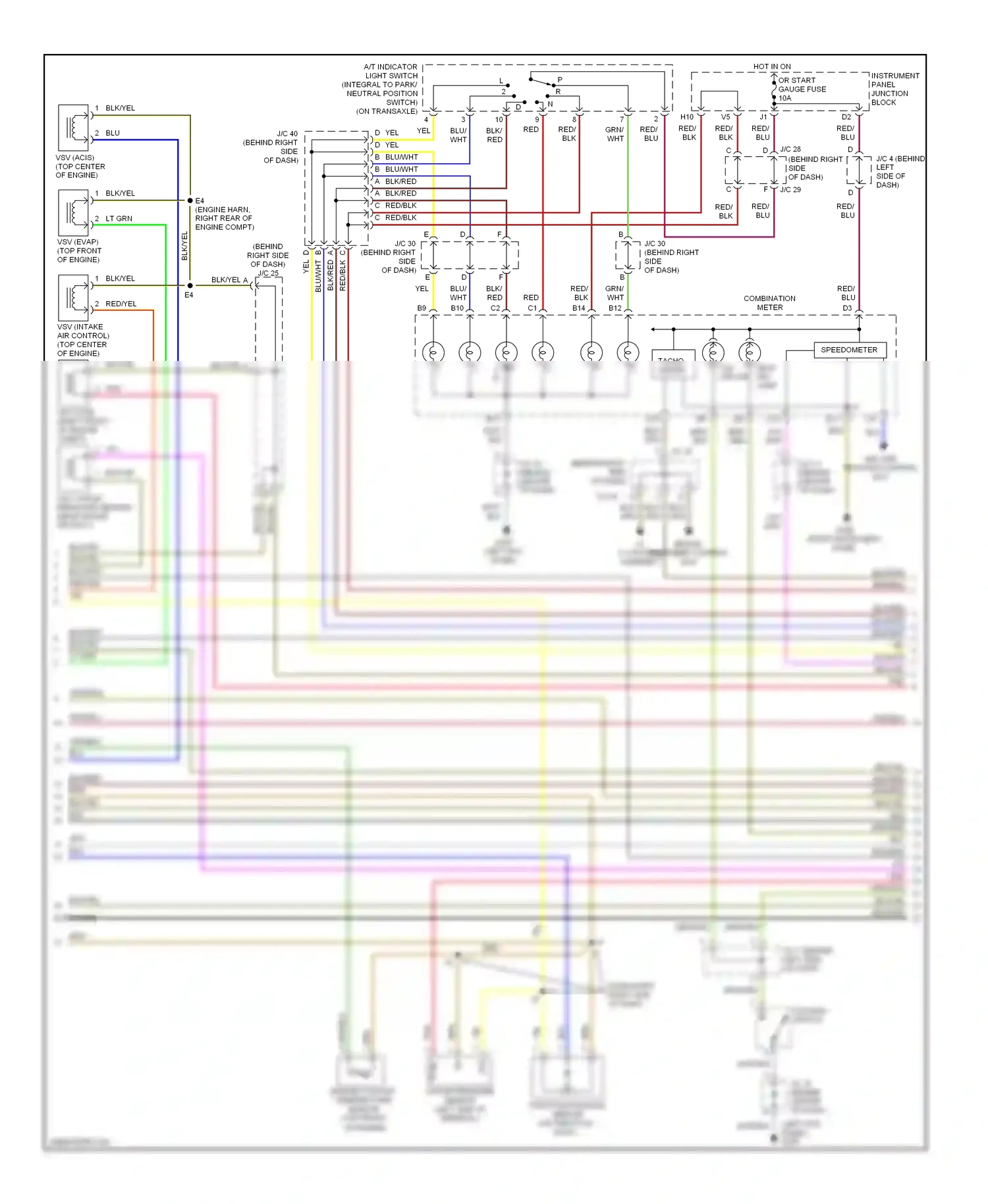 Wiring diagram lt grn for Lexus ES XV20 (1996-2001) (9 of 17)