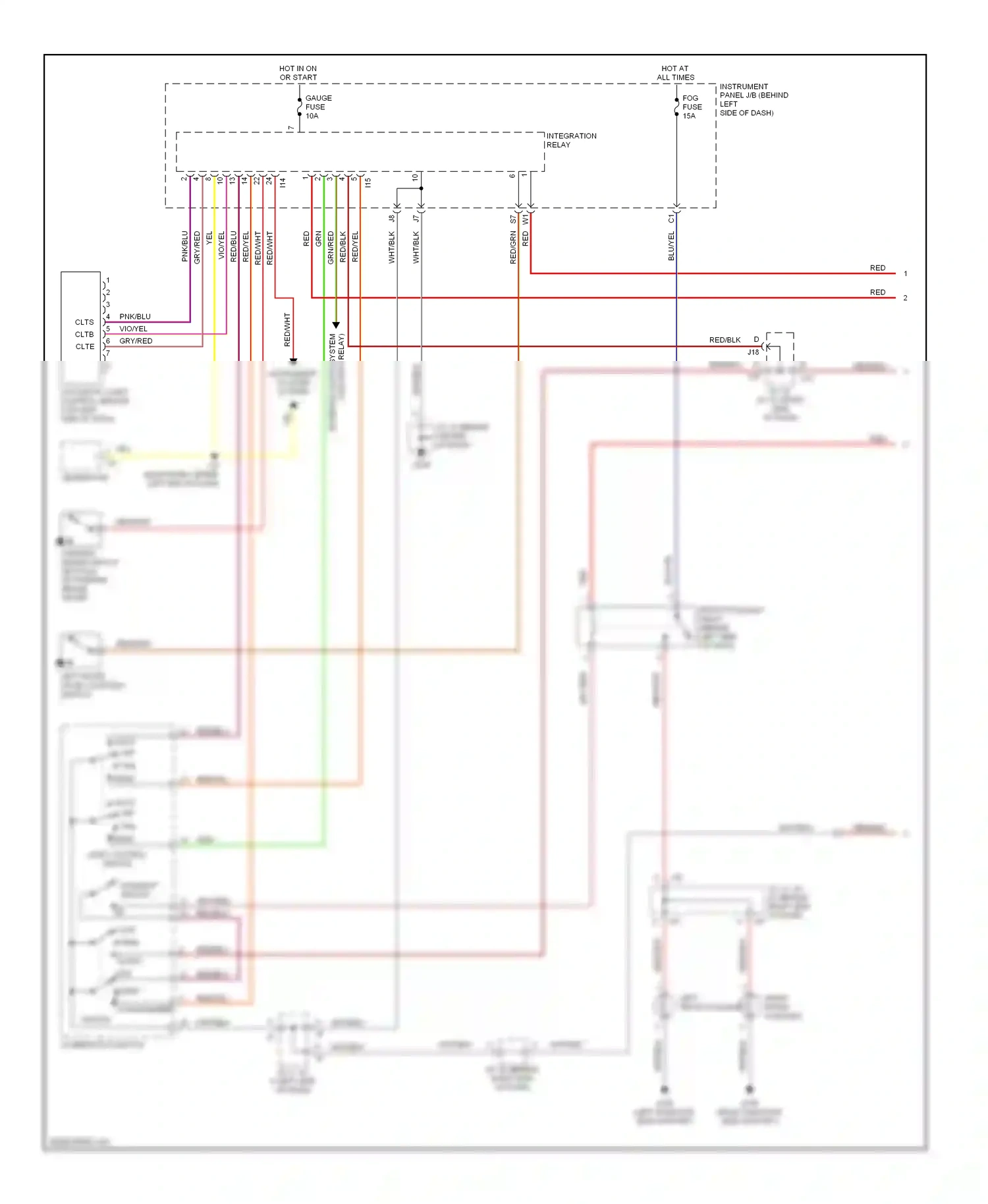 Wiring diagram pnk/blu for Lexus ES XV20 (1996-2001) (3 of 9)