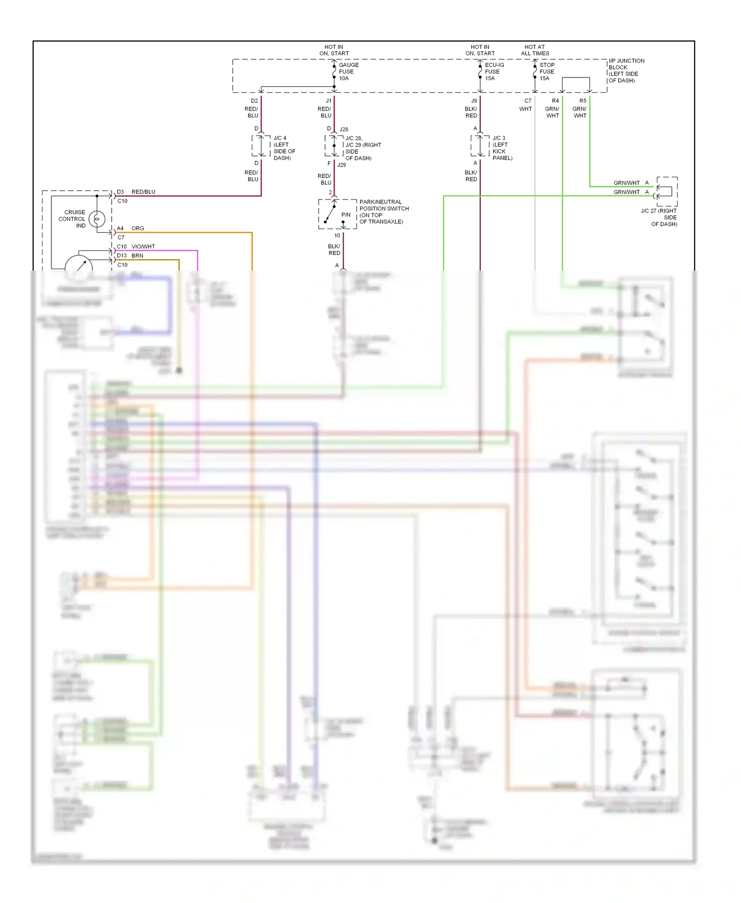Wiring diagram stp+ for Lexus ES XV20 (1996-2001) (1 of 1)