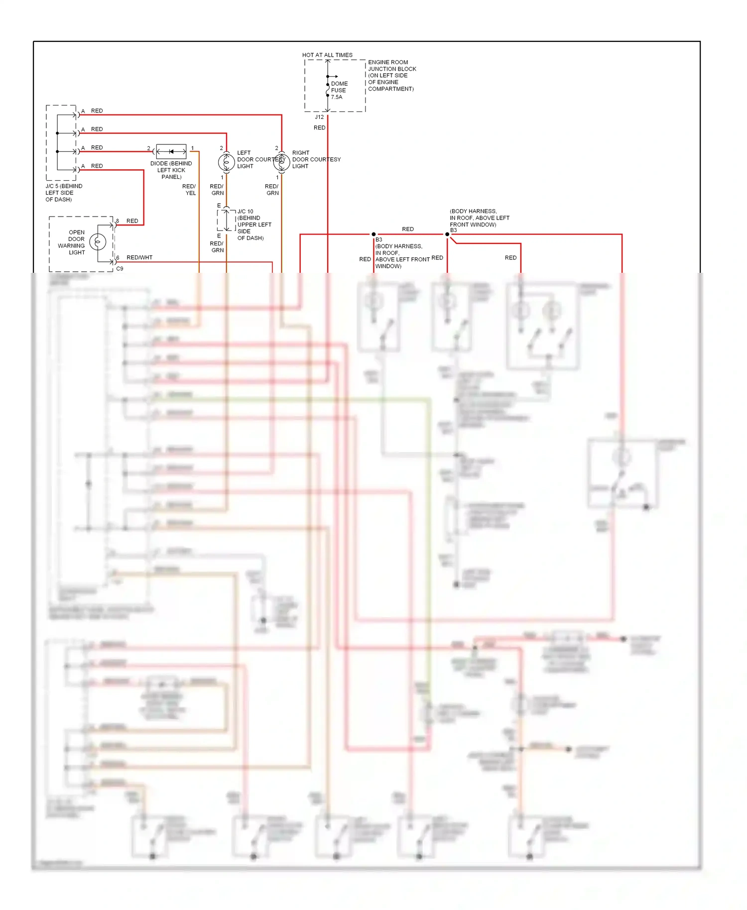 Wiring diagram wht/blk for Lexus ES XV20 (1996-2001) (21 of 43)