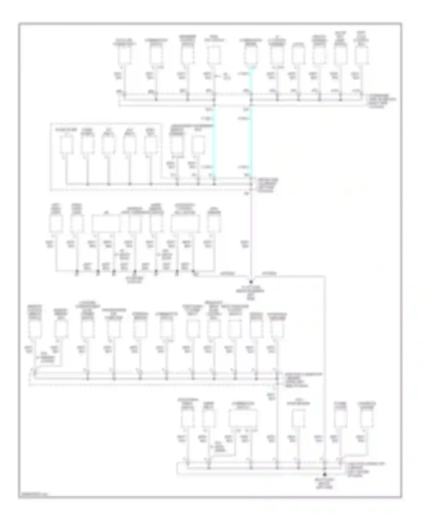 ES Lexus XV30 facelift (2003-2006): Ground distribution circuit (3 of 3)