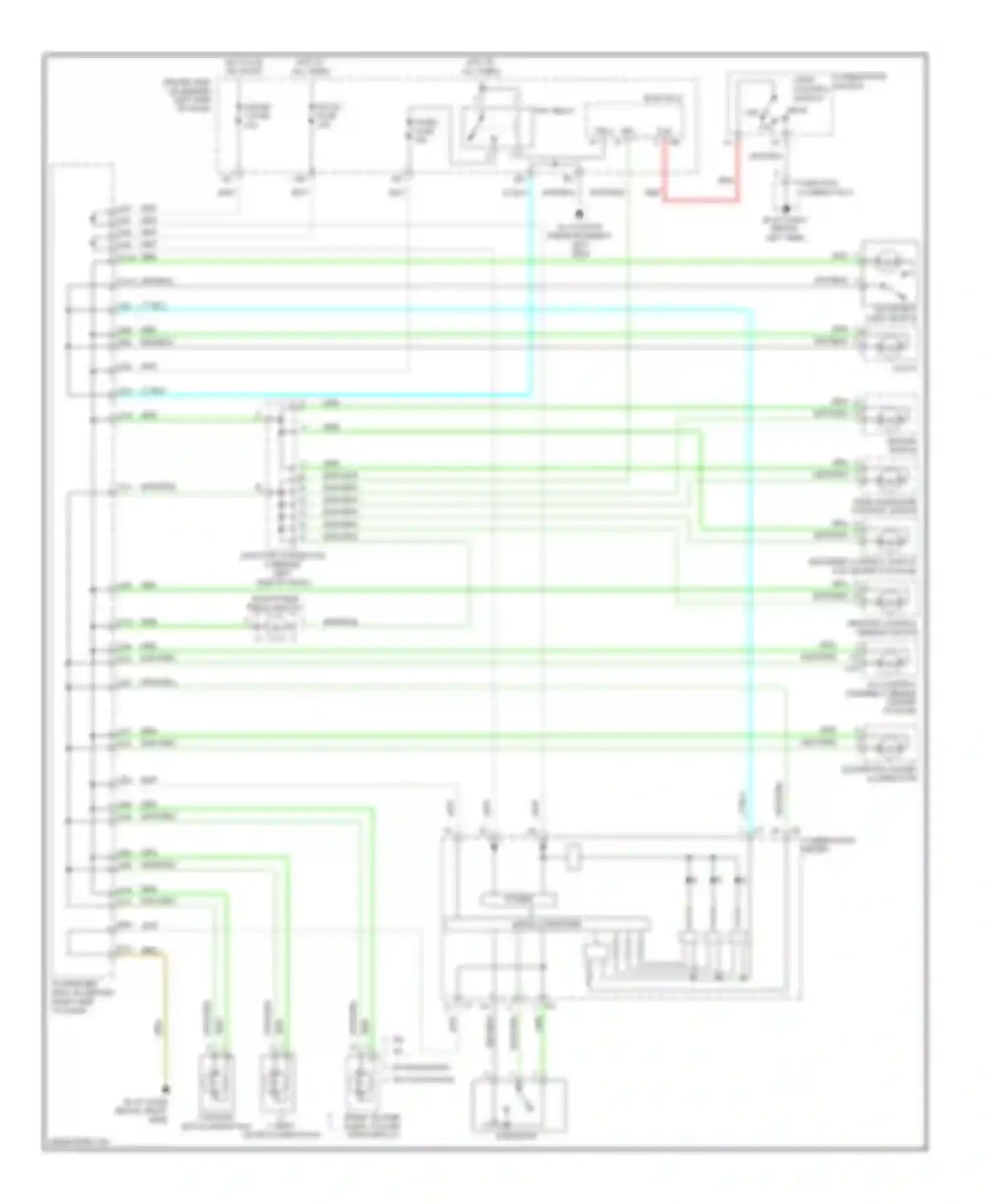 ES Lexus XV30 facelift (2003-2006): Instrument illumination circuit