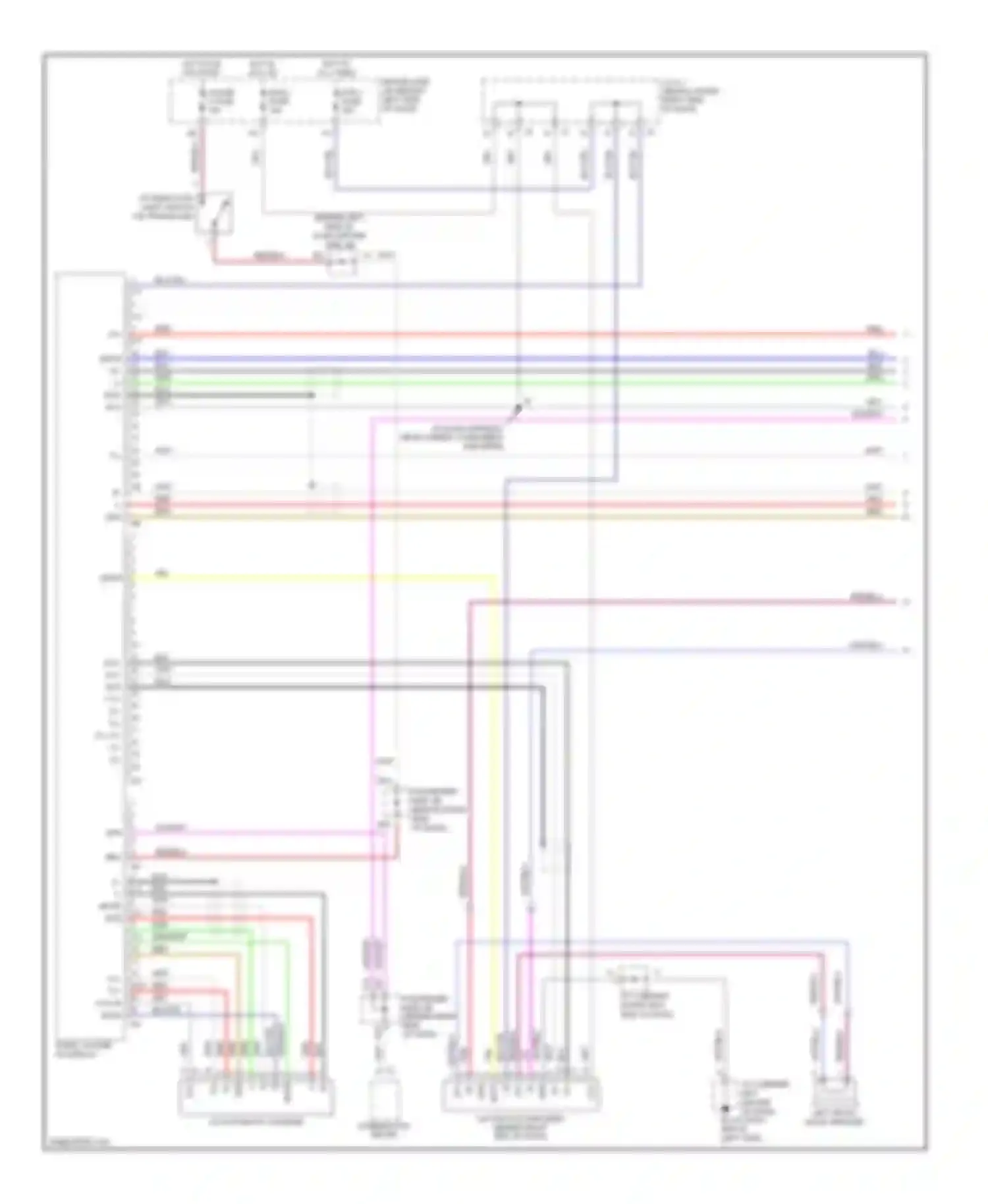 ES Lexus XV30 facelift (2003-2006): Navigation circuit, with mark levinson, with mark levinson with navigation (1 of 2)